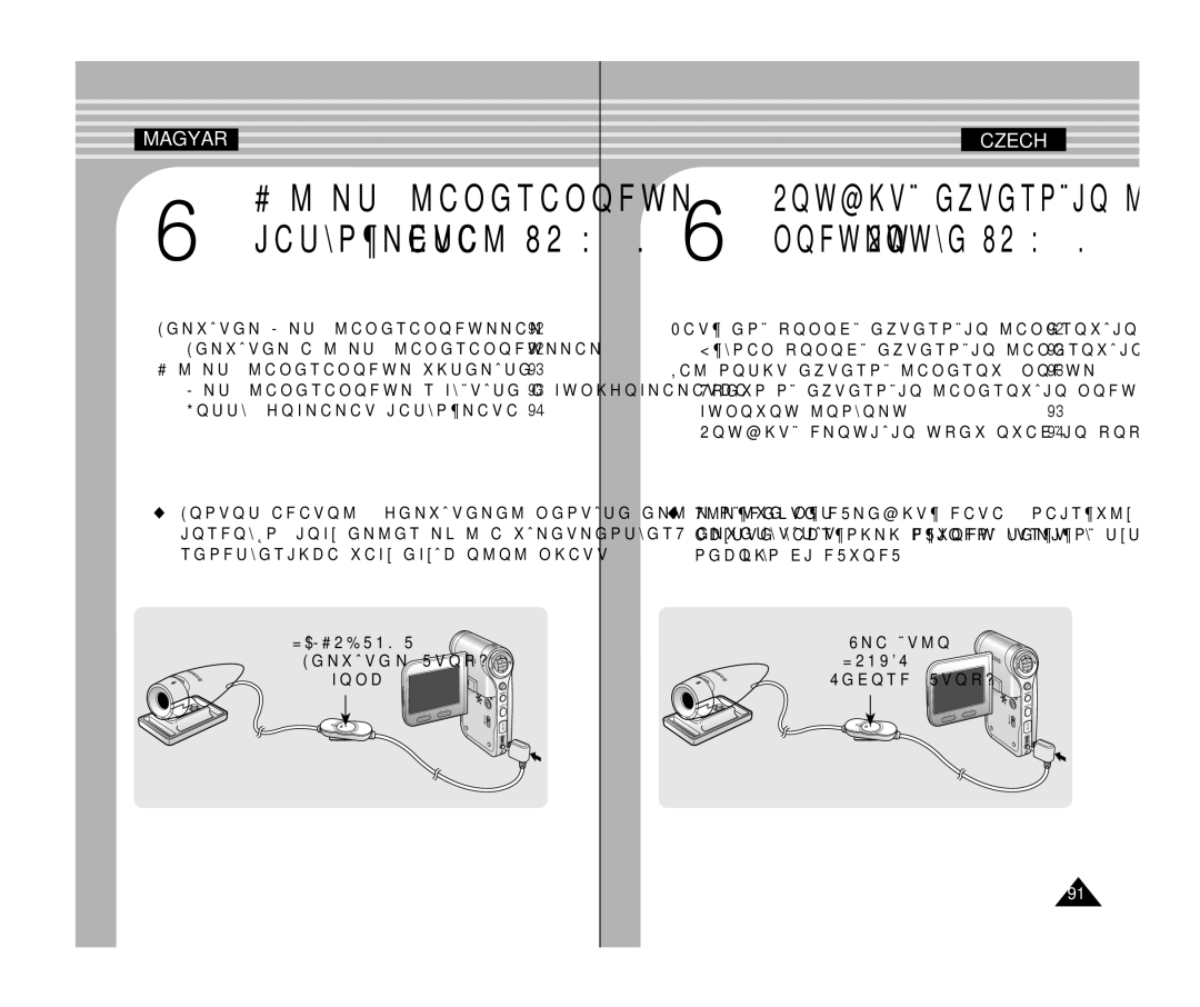 Samsung VP-X300L/XEO manual Külső kameramodul, Bekapcsolás 