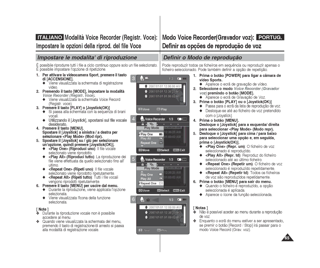 Samsung VP-X300L/XET, VP-X300/XET manual Premere il tasto Menu, Prima o botão Menu 