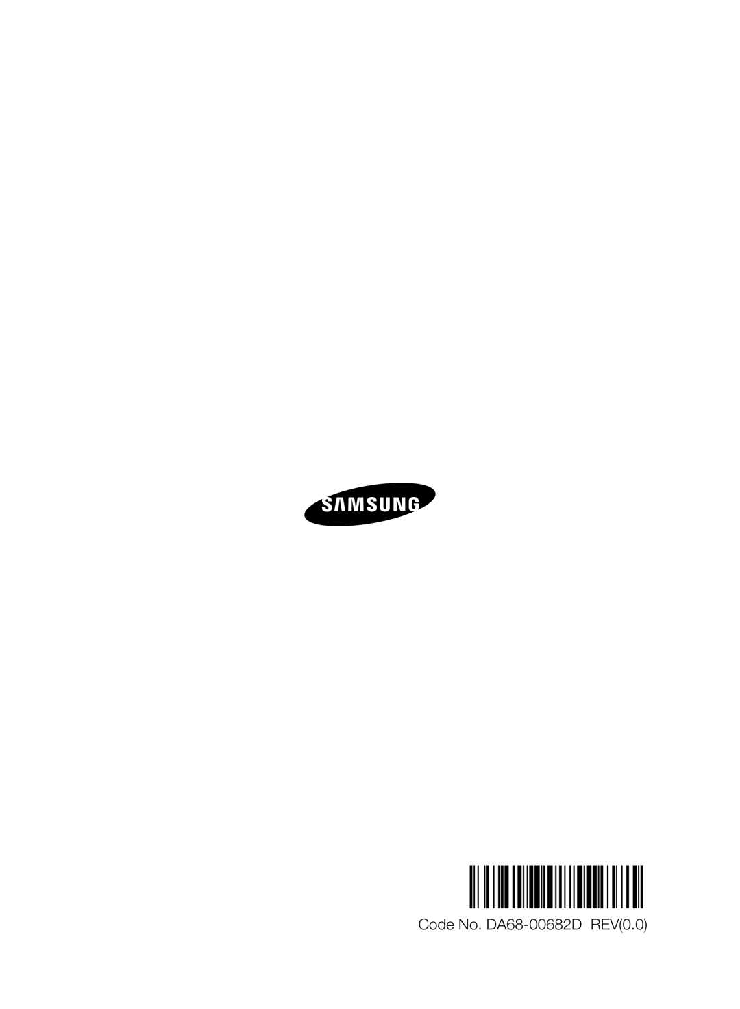 Samsung VR10ATBATGY/SW, VR10ATBATBB/EO, VR10ATBATGY/EG, VR10BTBATBB/EF, VR10ATBATGY/EF manual Code No. DA68-00682D REV0.0 