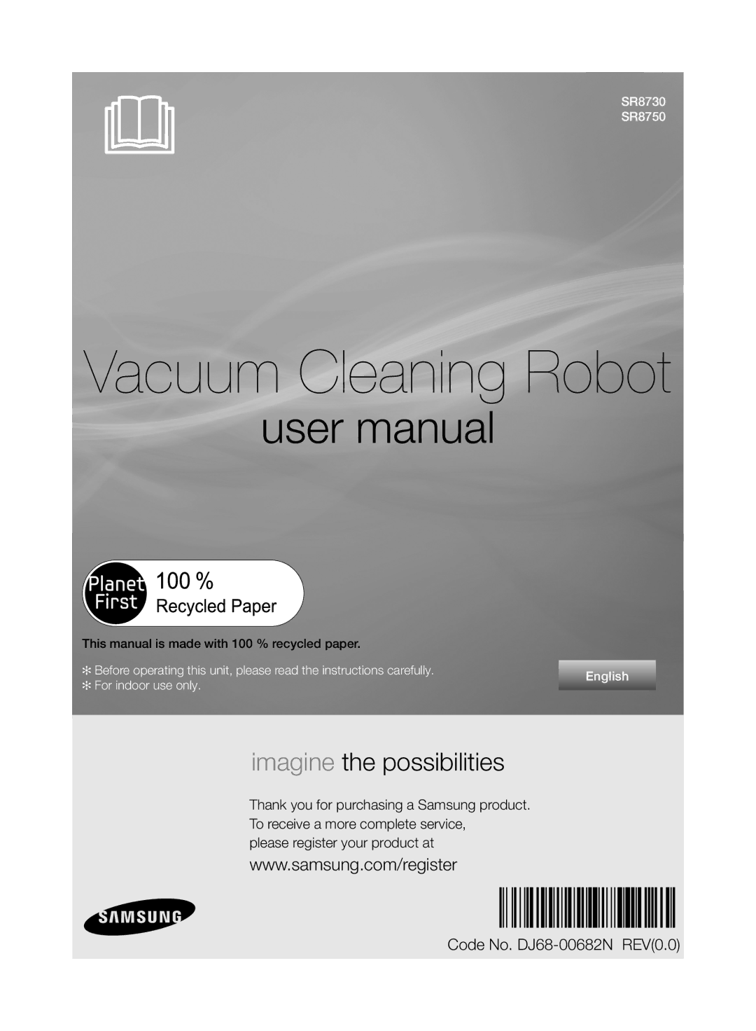 Samsung VR10ATBATGY/EF, VR10BTBATBB/EF, VR10BTBATBB/EG manual Robot aspirateur 