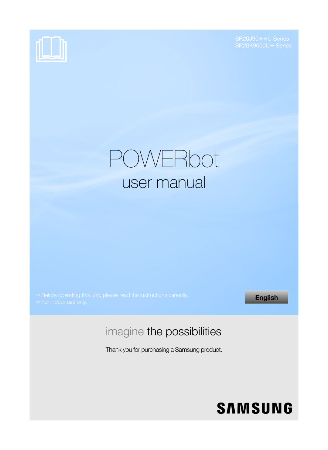 Samsung VR20J9010UG/SP manual POWERbot 