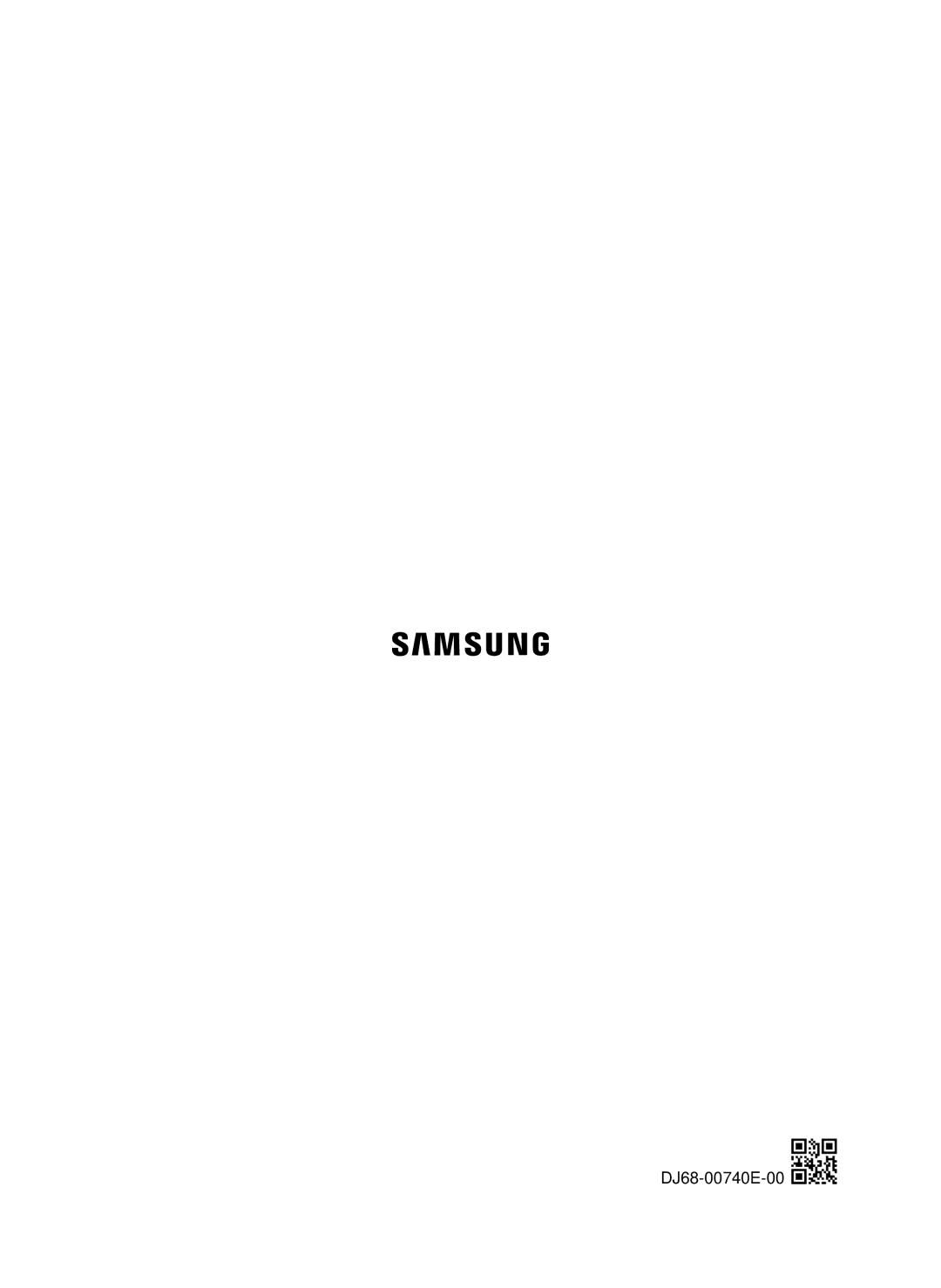 Samsung VR20J9010UR/EC manual DJ68-00740E-00 