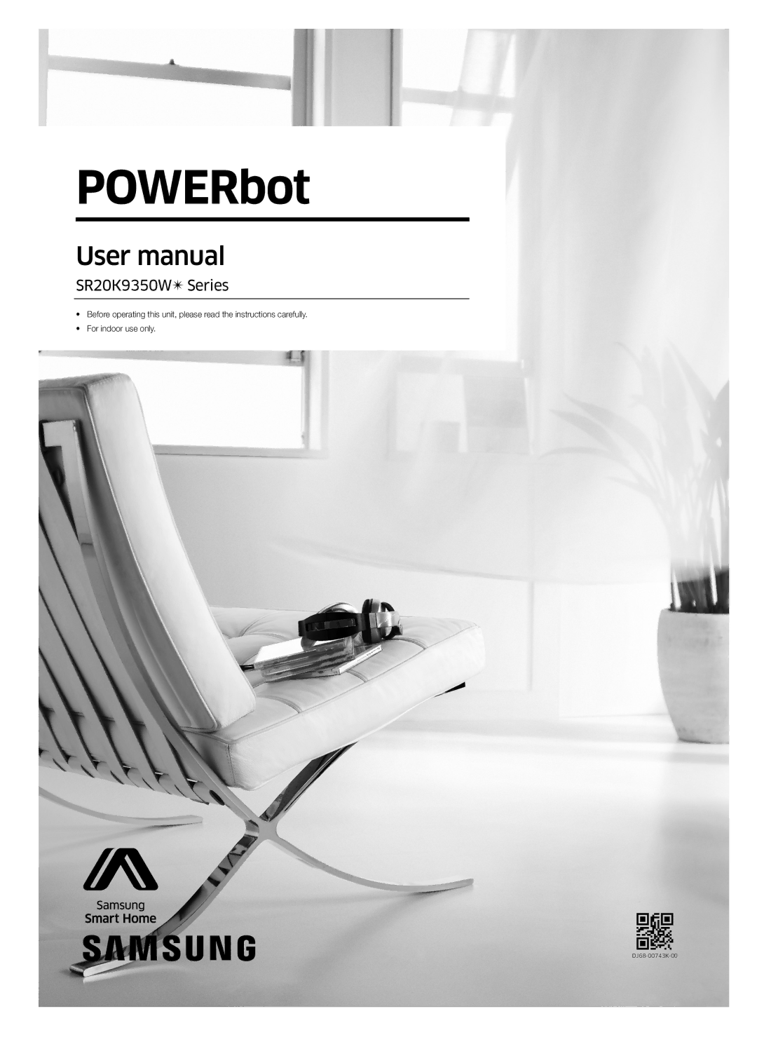 Samsung VR20K9350WK/ML manual POWERbot, SR20K9350W Series 