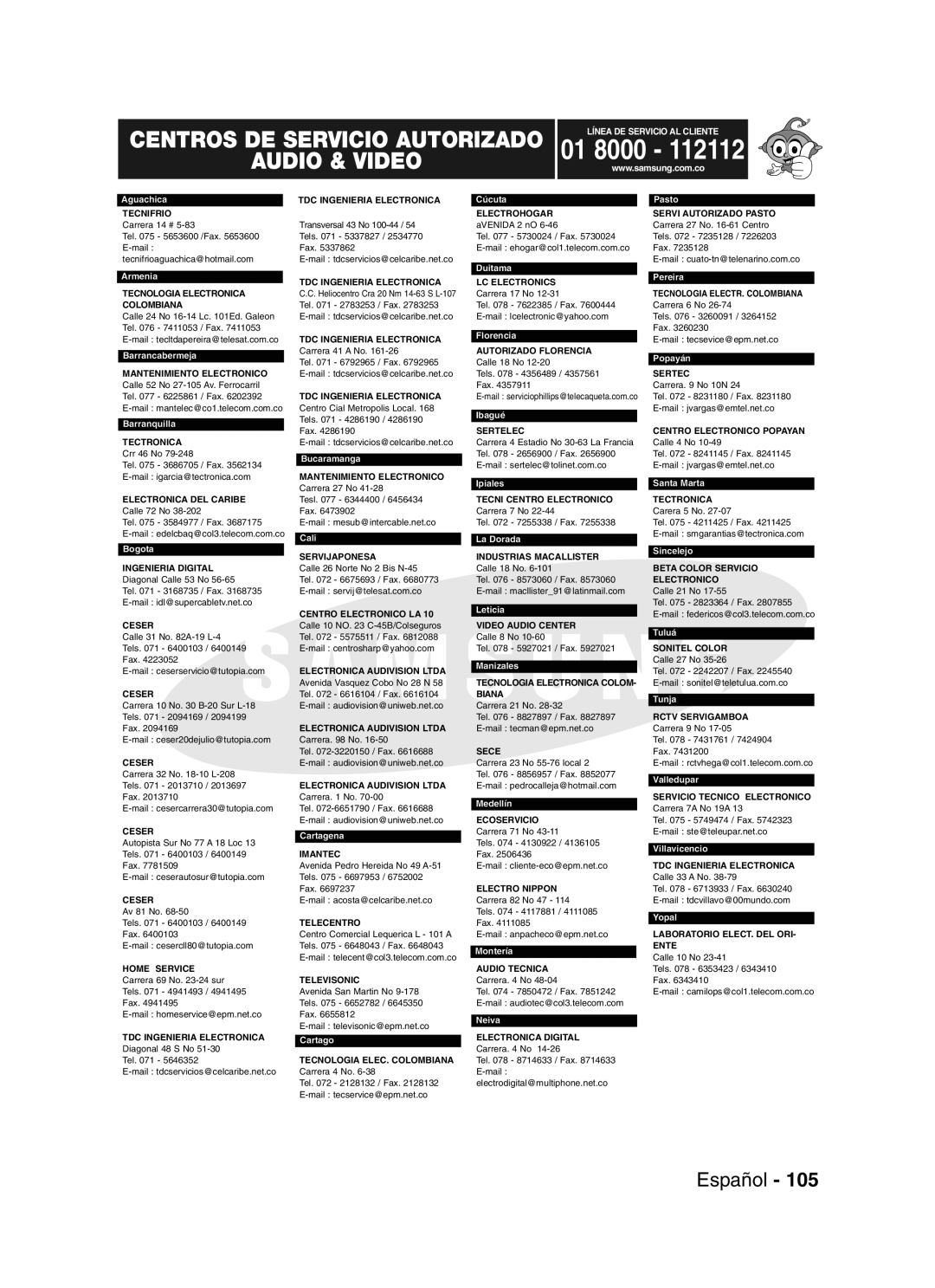 Samsung VR330 manual 01 8000 