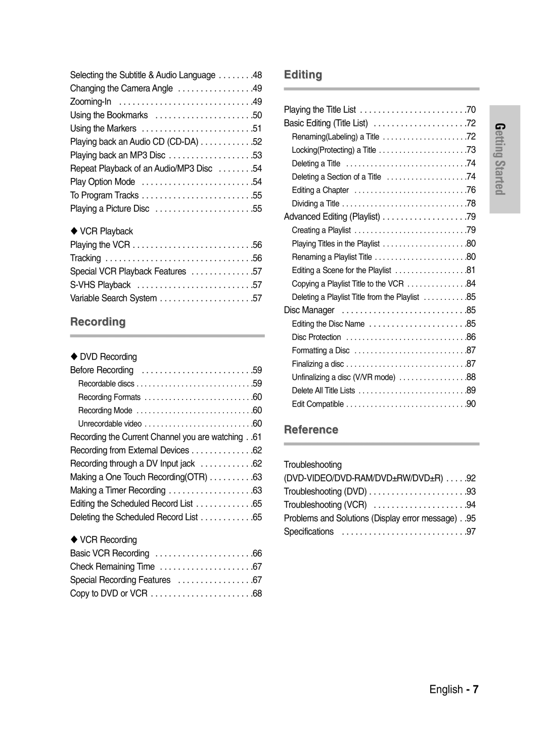 Samsung DVD-VR330, VR330S instruction manual Playing back an Audio CD CD-DA, Repeat Playback of an Audio/MP3 Disc 