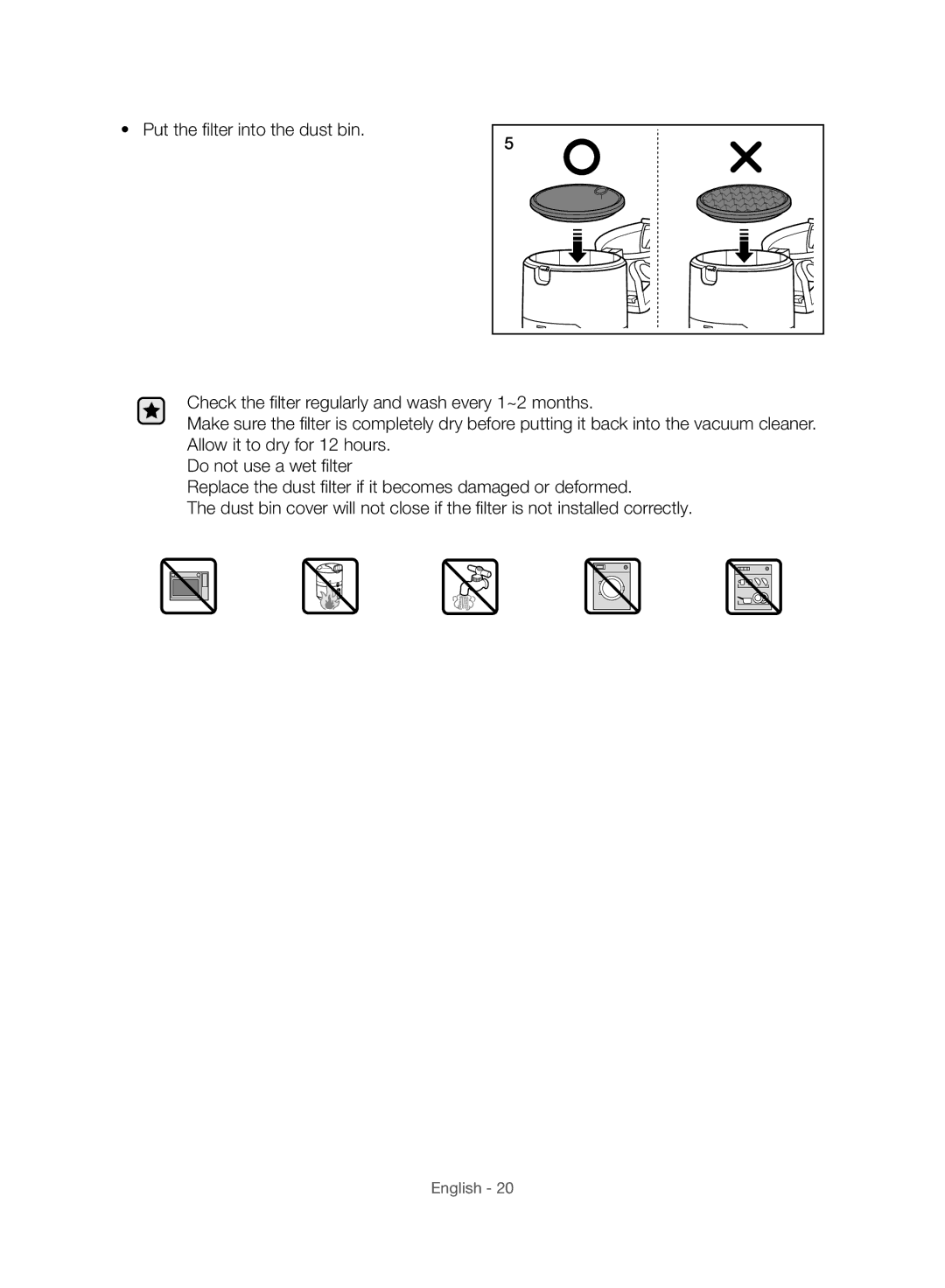 Samsung VU10F40SBDD/EU, VU10F40SBDD/ML manual English 