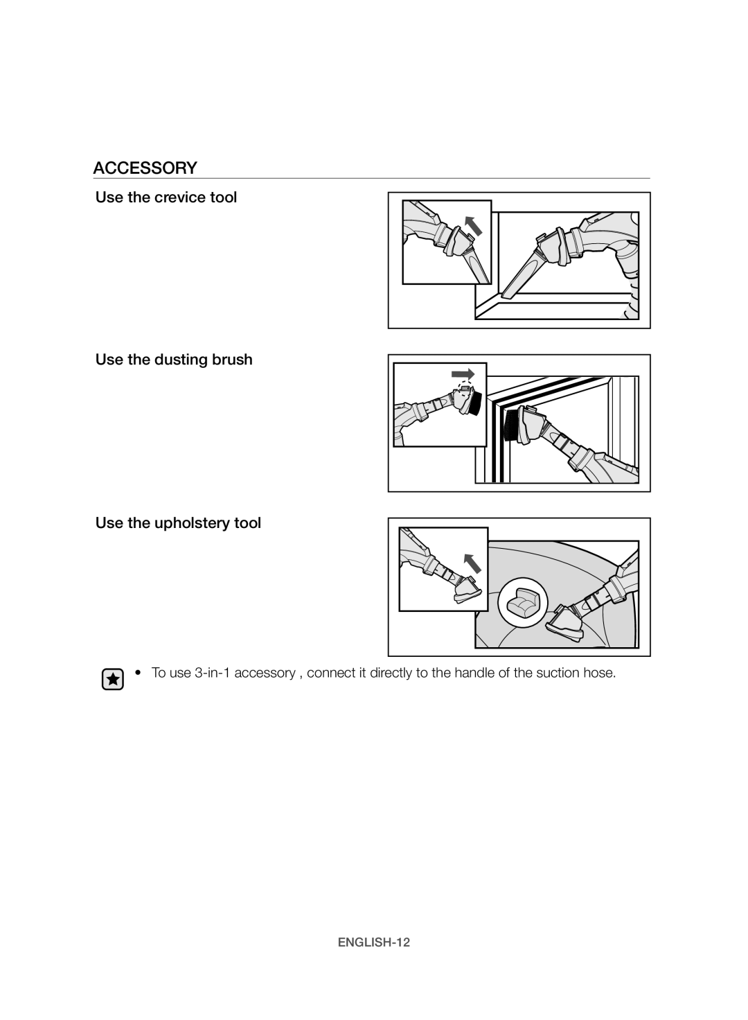 Samsung VW17H9090HC/HC manual Accessory 