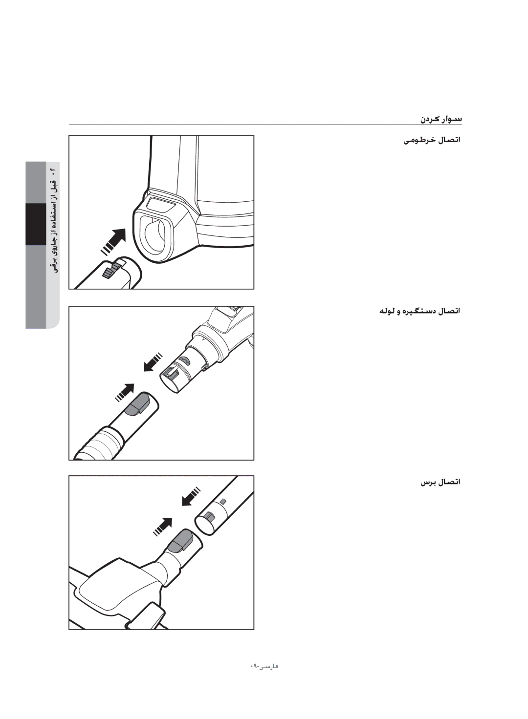 Samsung VW17H9090HC/HC manual ندرک راوس, یموطرخ لاصتا هلول و هریگتسد لاصتا سرب لاصتا 