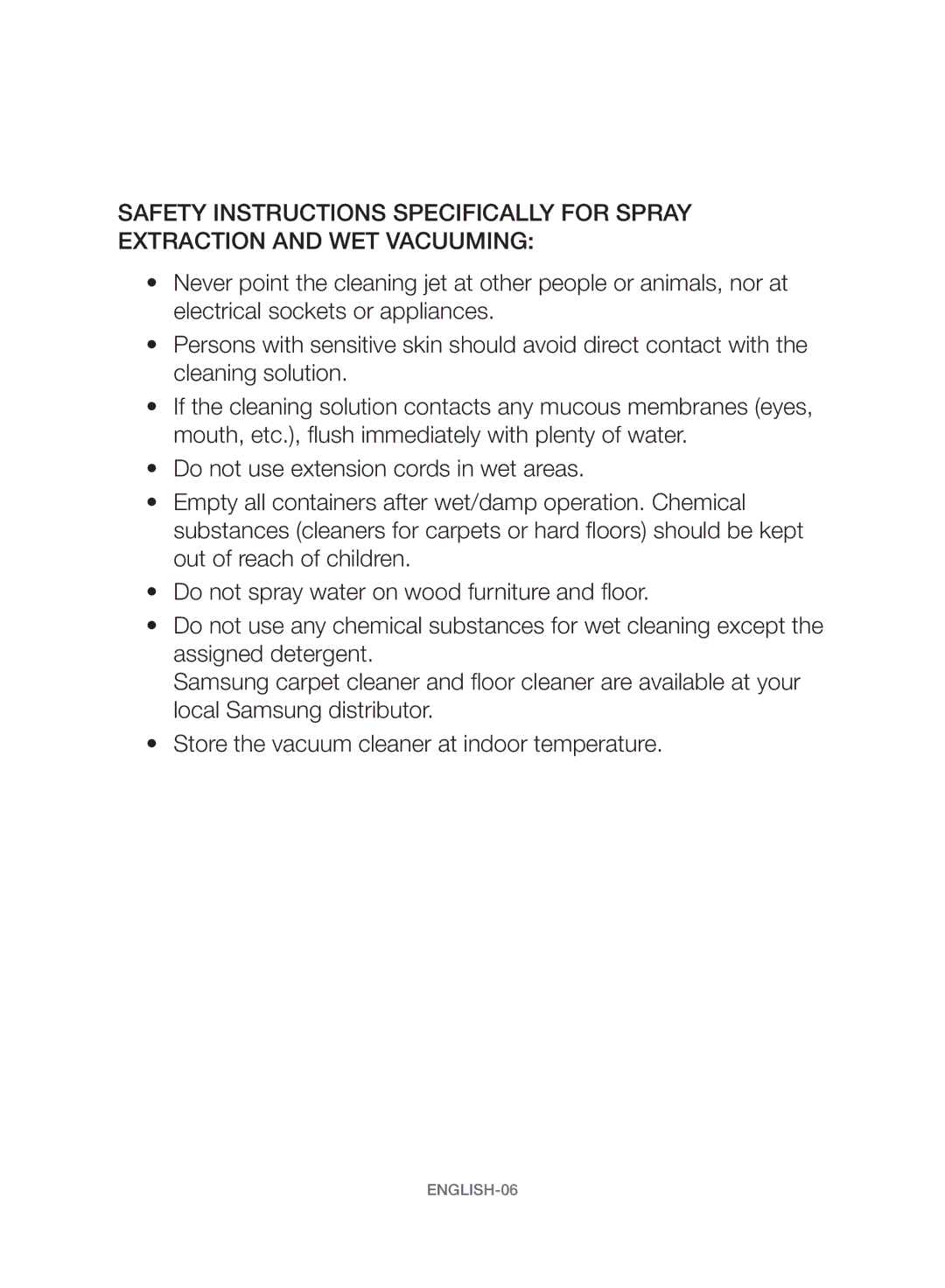 Samsung VW17H9090HC/HC manual ENGLISH-06 