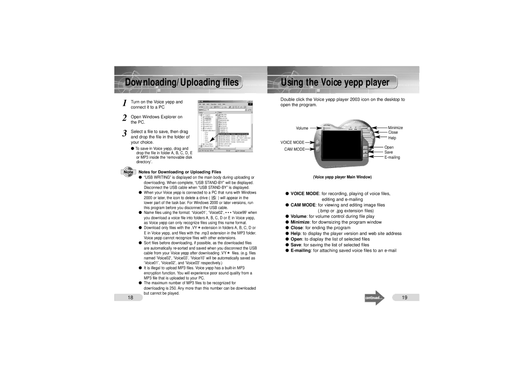 Samsung VY-H200 manual Connect it to a PC, Your choice 