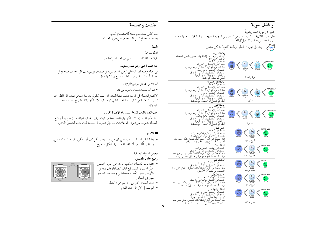 Samsung WA10R3Q3EW/XSG, WA10R3Q3EW/YQH, WA10R3Q3IW/YT, WA10R3N3EW/XSG ÁÄ«ÑdG, AGƒàS’G, ÁdÉù¨dG AGƒàSG ¢üëa, «ù¨dG ájhÉM Vh 