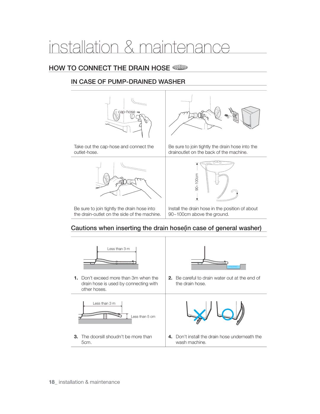 Samsung WA10V9UFP/YL manual +272&211&77+5$,1+26, RxwohwKrvh, WkhGudlqKrvh, RwkhuKrvhv, Fp 