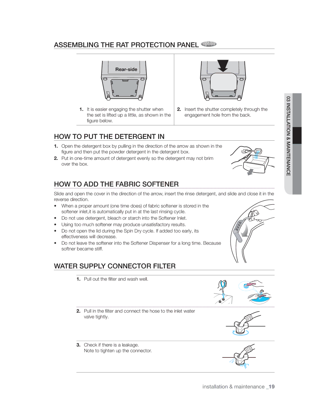 Samsung WA10V9UFP/YL manual $660%/,1*7+5$73527&7,213$1, +2723877+75*17,1, +272$7+$%5,&62715, 5HDUVLGH 