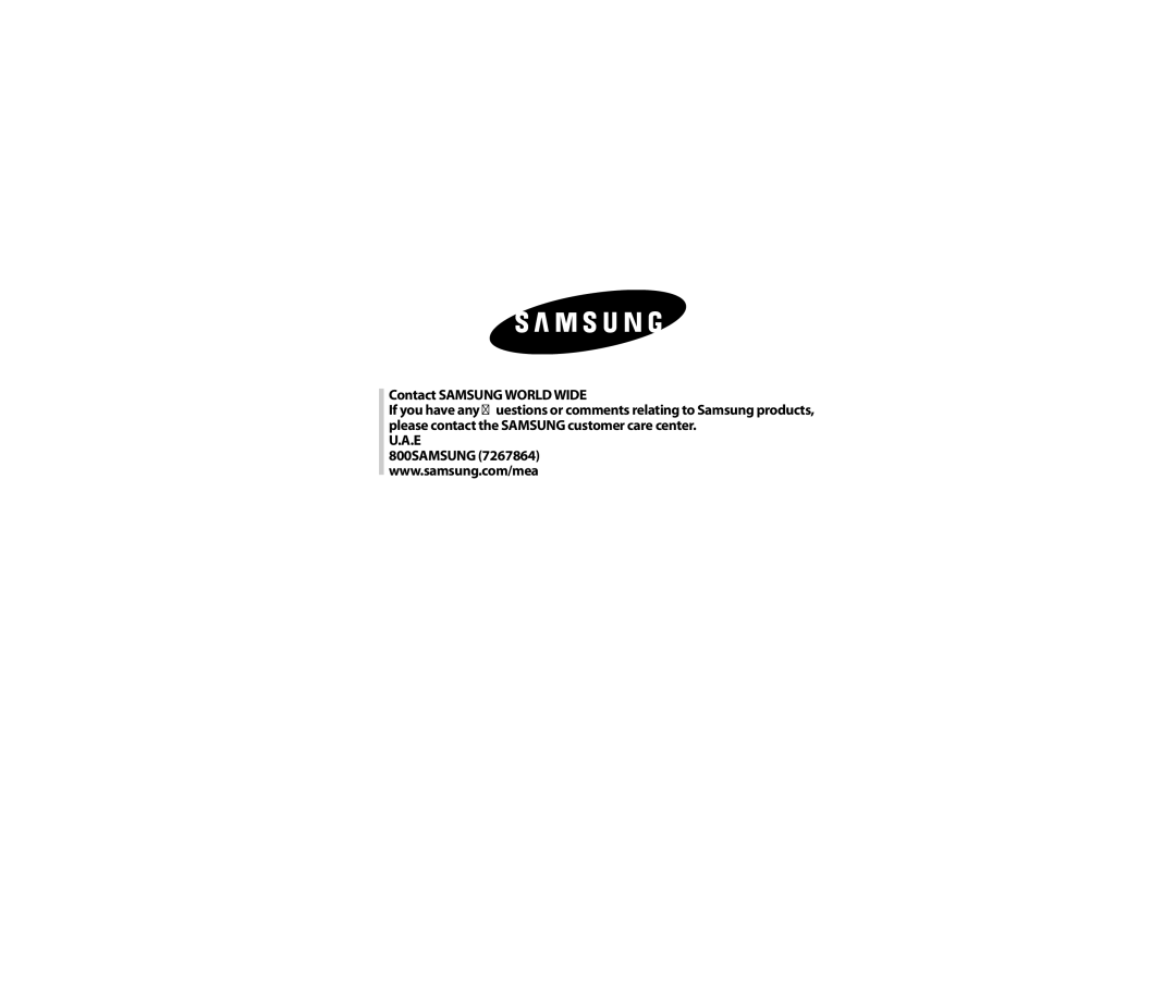 Samsung WA13RAQ3DW/YL, WA13RAQ3FW/YL, WA15QAKFP/YL, WA13RAQ3EW/XSG, WA13RAN3IW/XSG, WA13RAQ3IW/XSG manual 