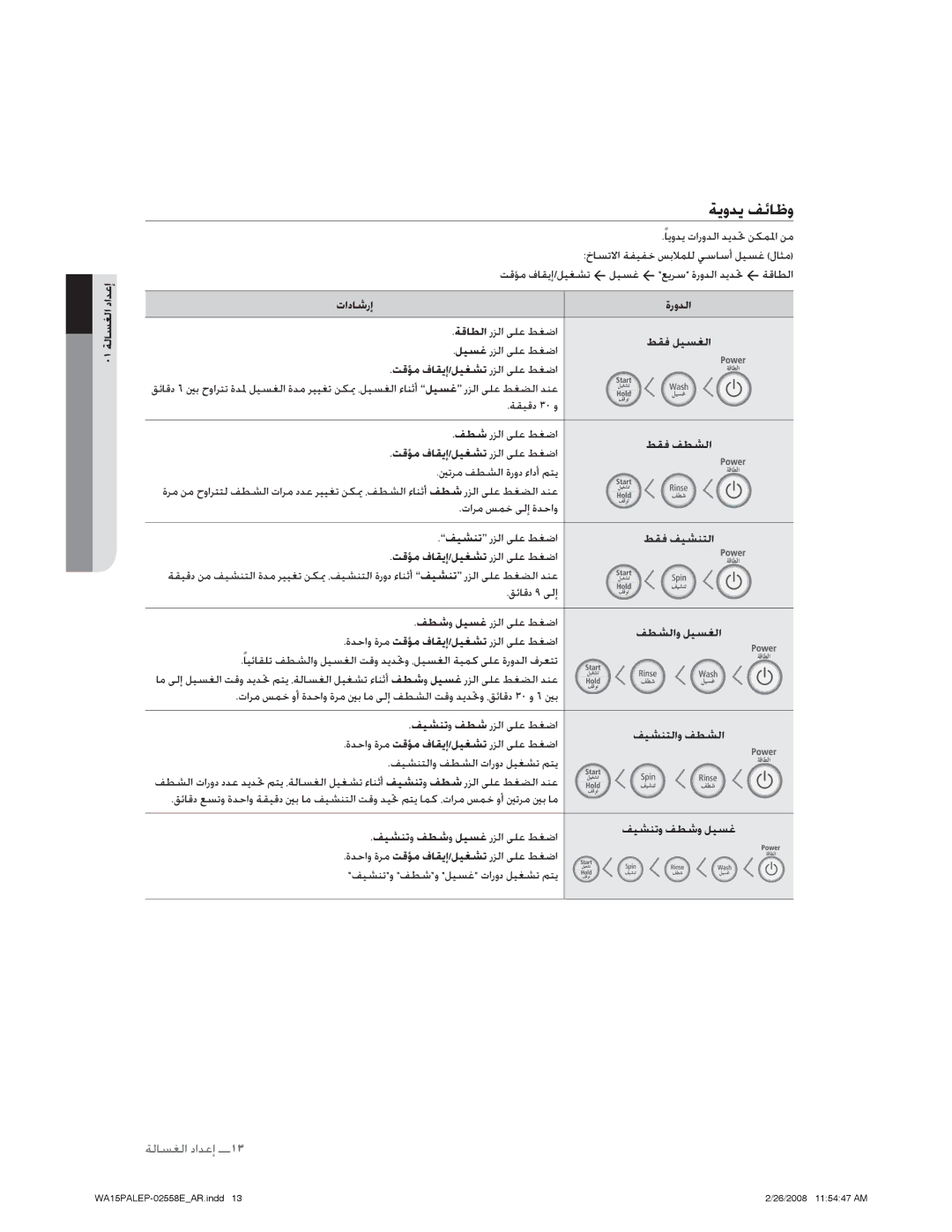 Samsung WA15PALFP/YL manual ǀƁȶǋƁǗǣƾŷȶ, ȜȚȢƾŵȤȘ, ǁŻƻžȯƾƲƁȘǚƸưƪůȤǎŽȚǟƴŸǓưǤȚ 