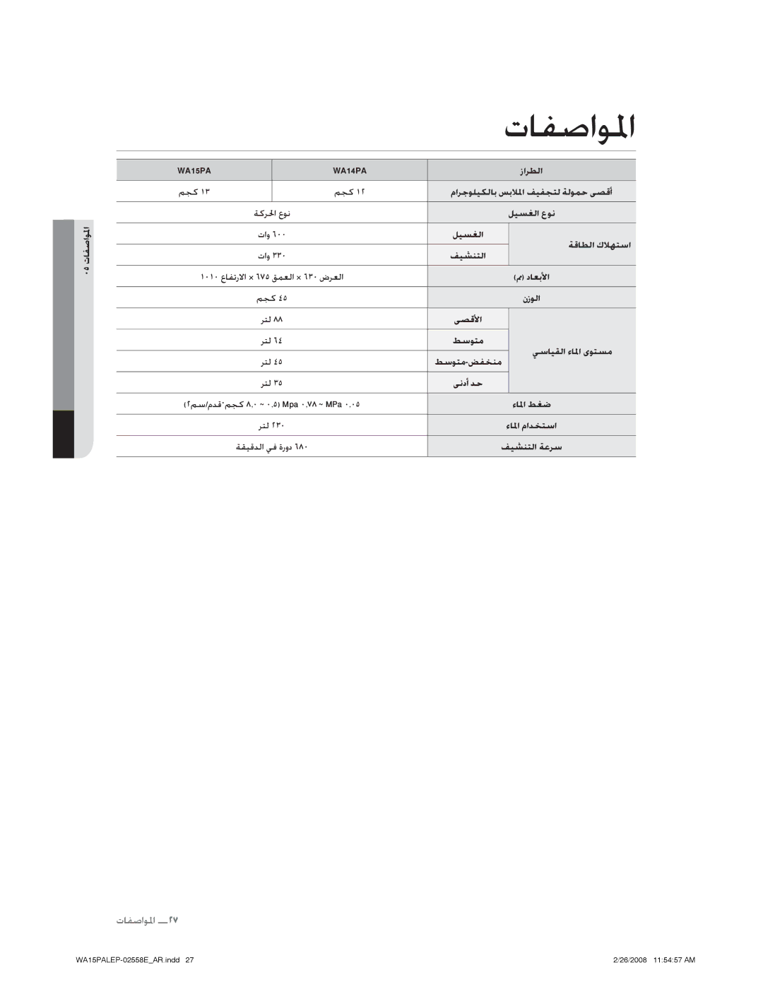 Samsung WA15PALFP/YL manual ȆȌȝƾƱǧȚǞƓȚ, ǛƆżȈȊ ǛƆżȈȉ 