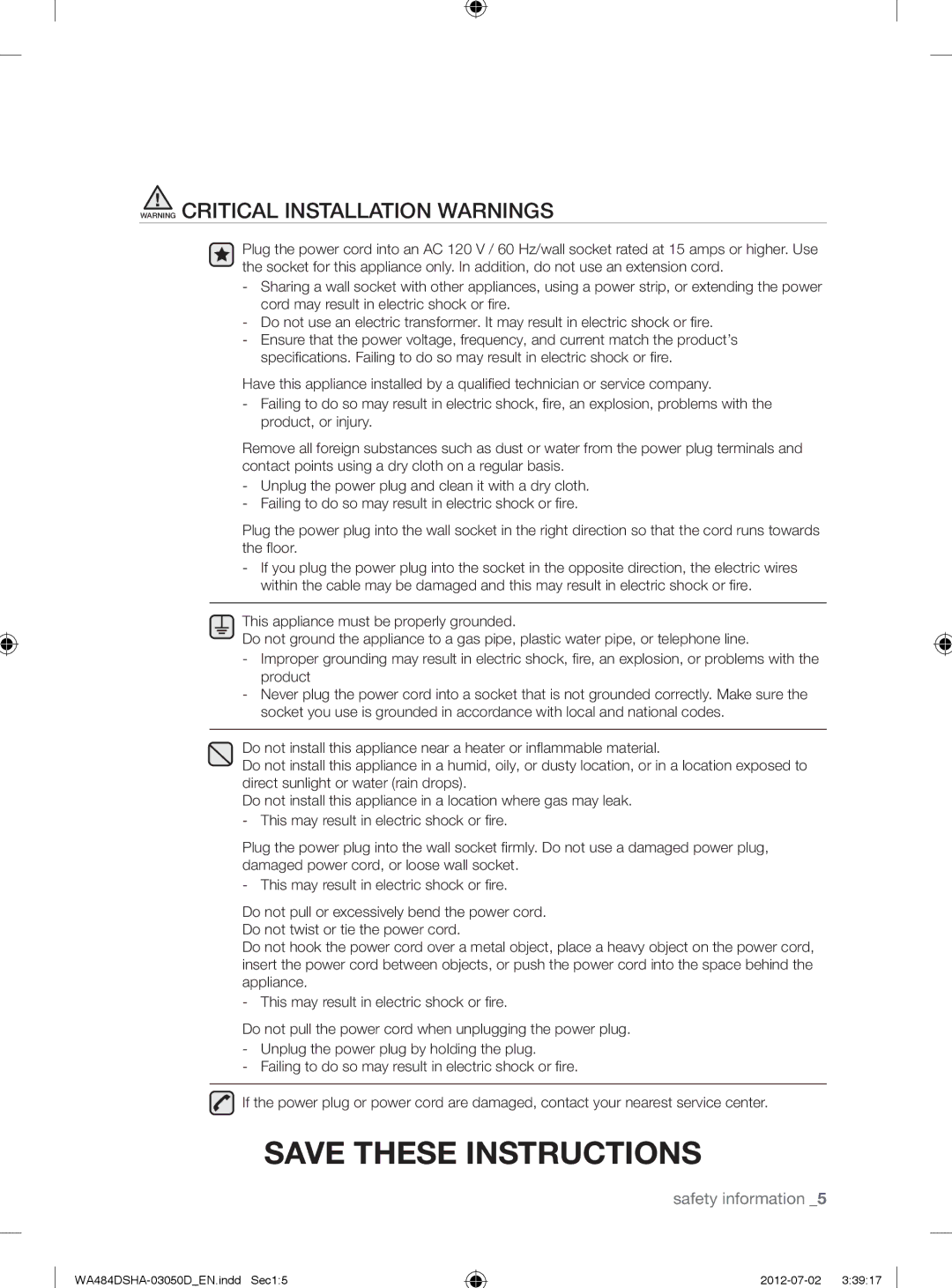 Samsung WA484DSHASU, WA484DSHAWR user manual WA484DSHA-03050DEN.indd Sec15 2012-07-02 