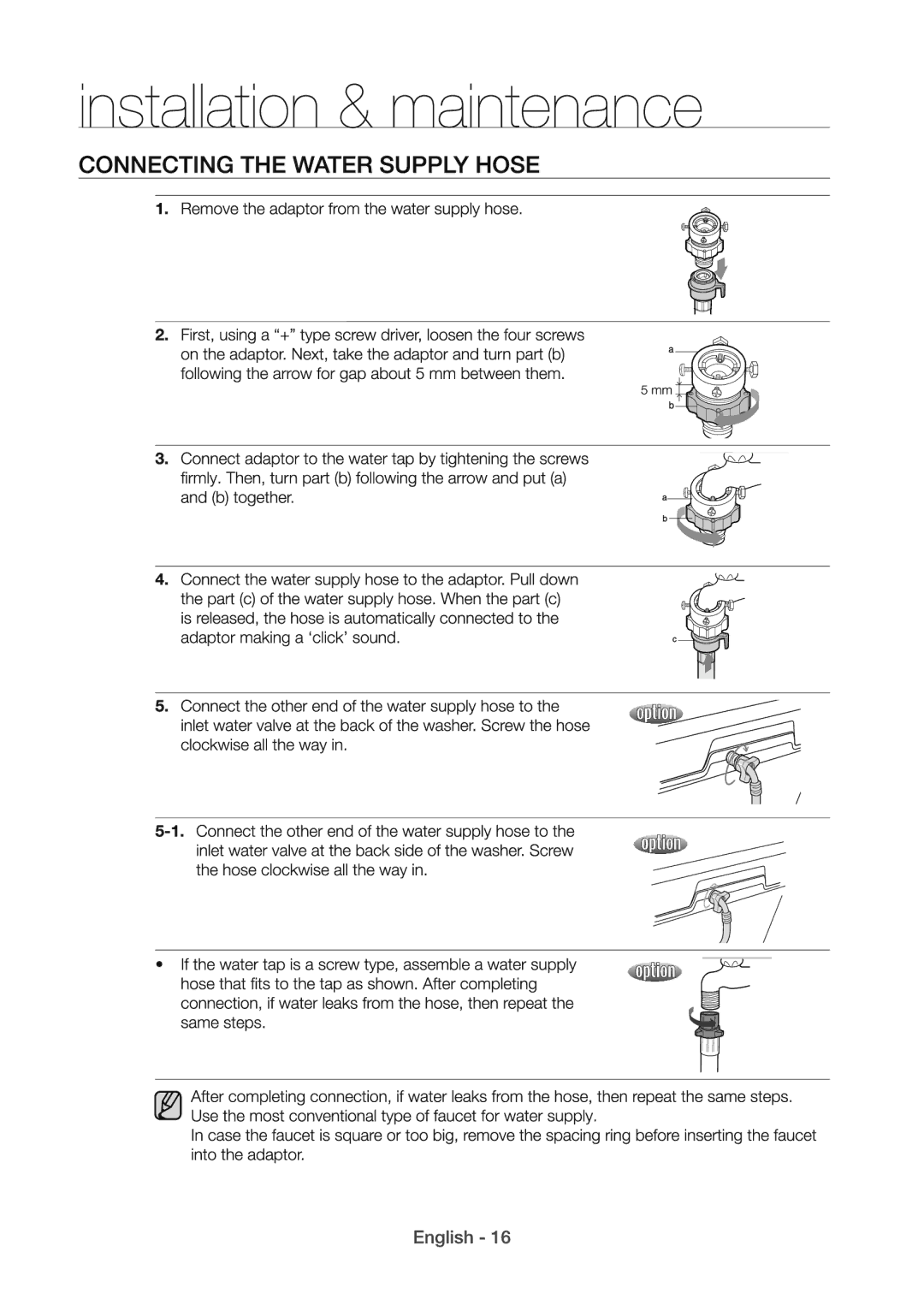 Samsung WA82H4000HA/SV manual 