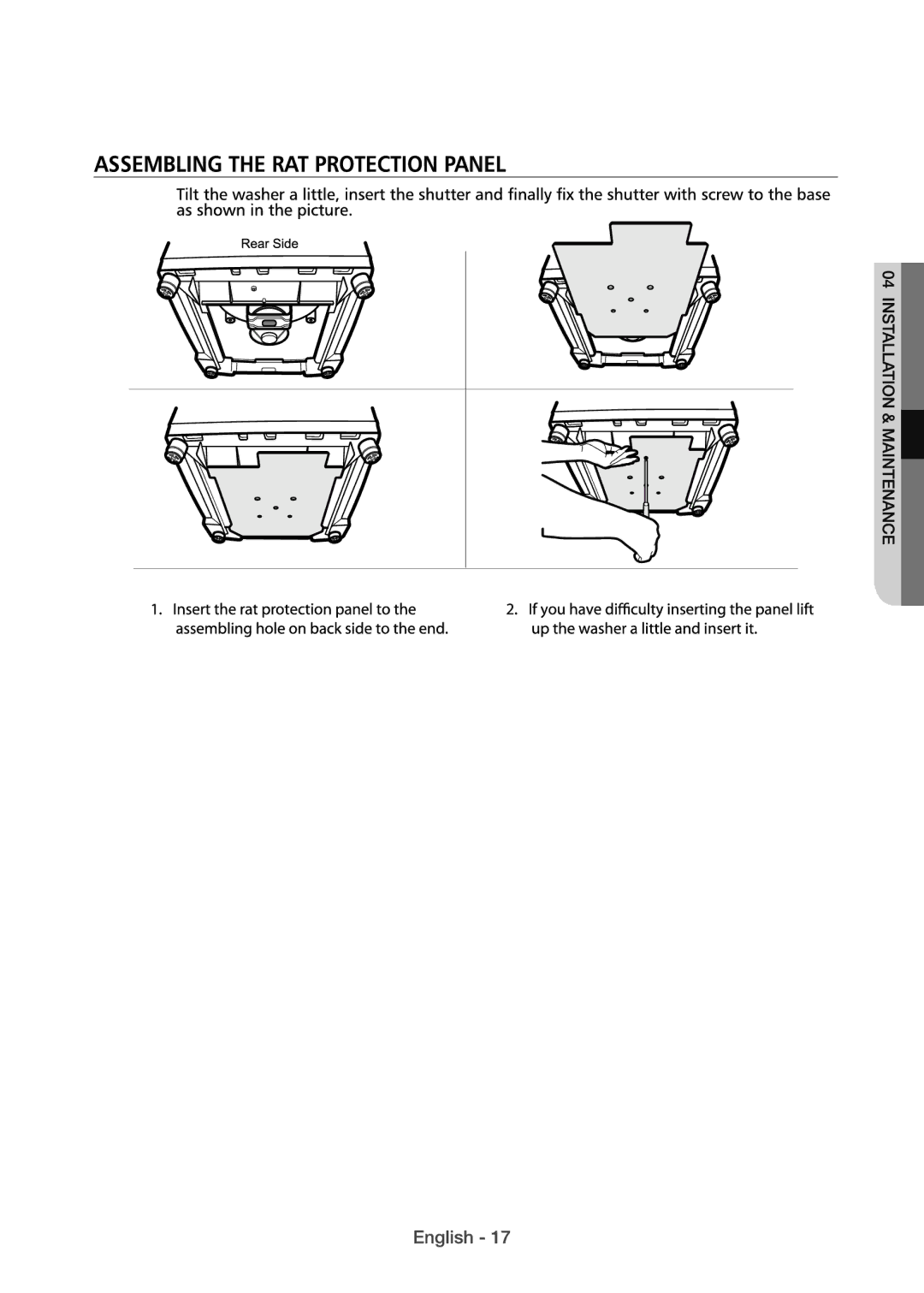 Samsung WA82H4000HA/SV manual 