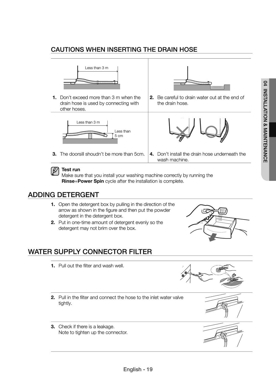 Samsung WA82H4000HA/SV manual 