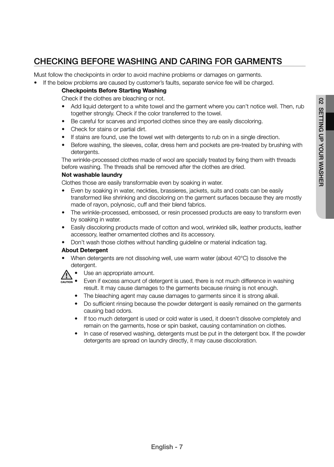 Samsung WA82H4000HA/SV manual 