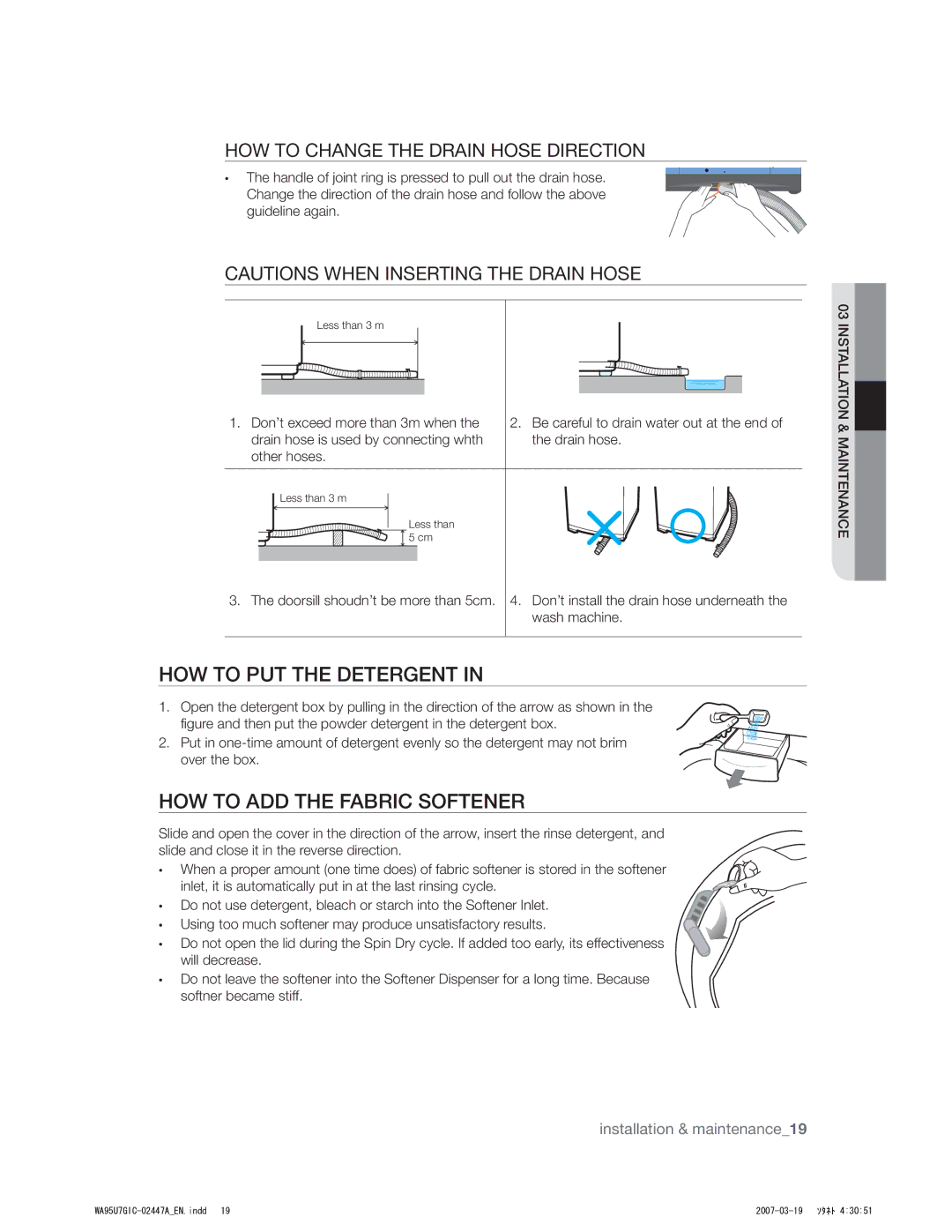 Samsung WA95U7GEC/XSV, WA88U7FEC/XSV manual 08501655&%&5&3&/5, 0850%%5&#3*$405&/&3, 0850$/&5&%3*/04&%*3&$5*0 