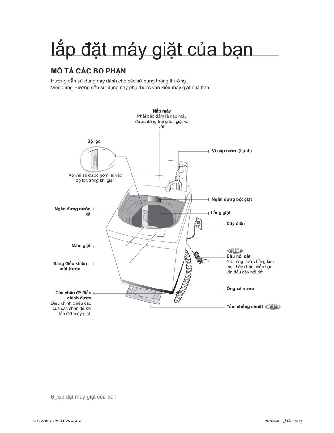 Samsung WA88V9IEC/XSV, WA95V9IEC/XSV, WA95V9KEC/XSV manual OҳSÿһWPi\JLһWFӫDEҥQ, 0Ð7Ҧ&È&%Ӝ3+Ұ1 