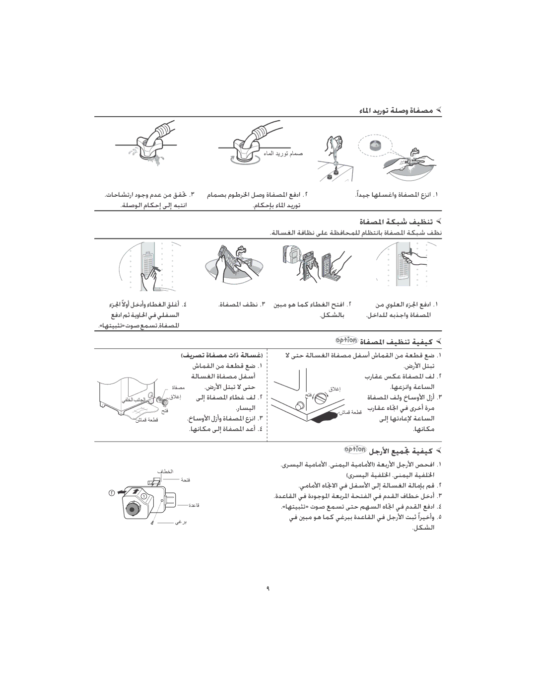 Samsung WA85J3W2/YL ءﺎﳌا ﺪﻳرﻮﺗ ﺔﻠﺻو ةﺎﻔﺼﻣ, ةﺎﻔﺼﳌا ﺔﻜﺒﺷ ﻒﻴﻈﻨﺗ, ةﺎﻔﺼﳌا ﻒﻴﻈﻨﺗ ﺔﻴﻔﻴﻛ, ﻞﺟرﻷا ﻊﻴﻤﲡ ﺔﻴﻔﻴﻛ, ﻒﻳﺮﺼﺗ ةﺎﻔﺼﻣ تاذ ﺔﻟﺎﺴﻏ 