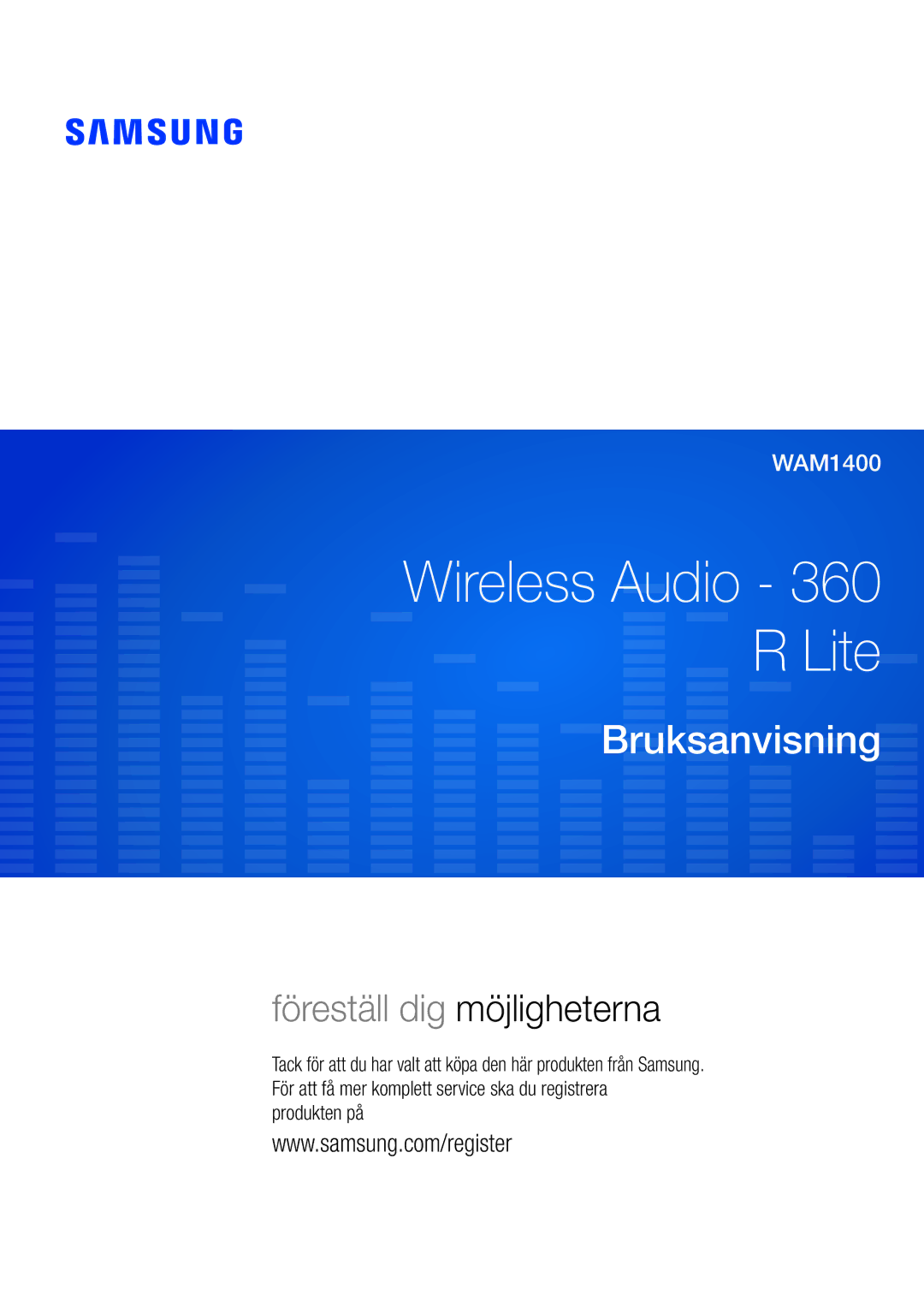 Samsung WAM1400/XE manual Quick Setup Guide 