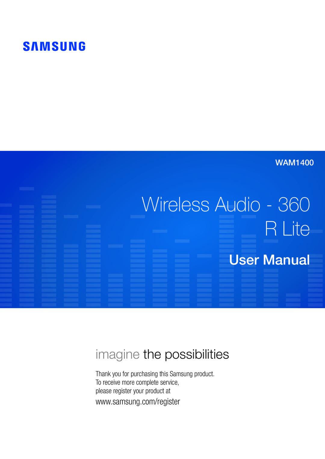 Samsung WAM1400/XE manual Quick Setup Guide 