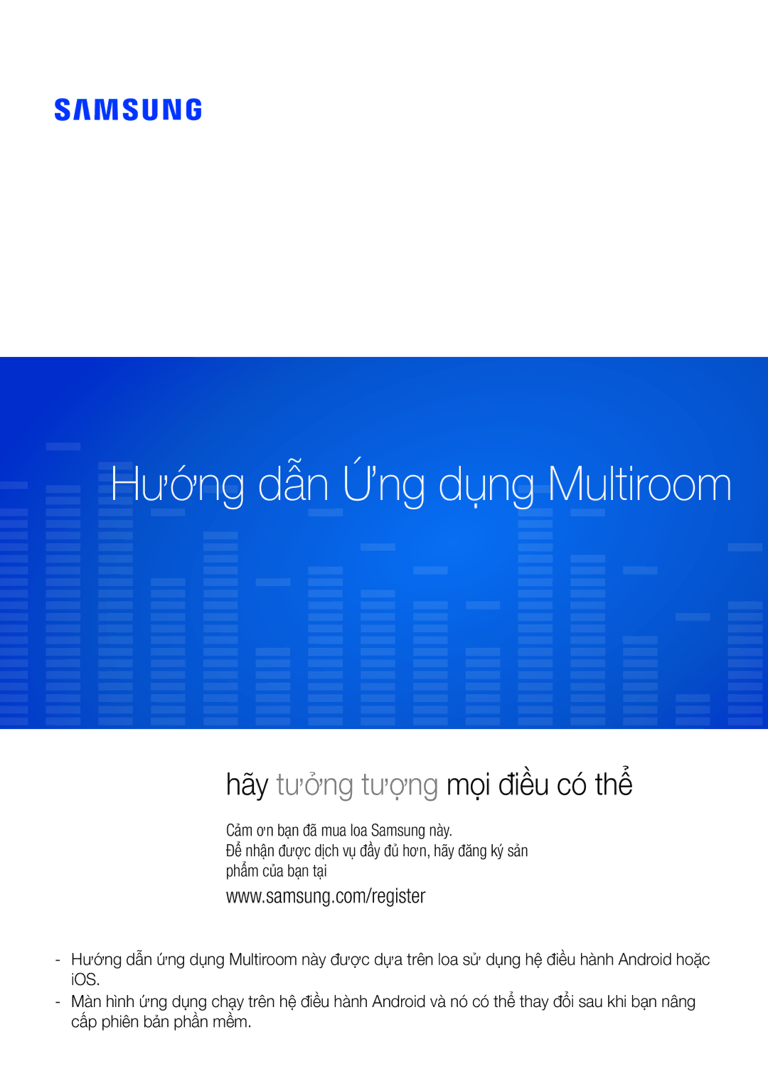 Samsung WAM3500/XV, WAM1500/XV manual Hướng dẫn Ứng dụng Multiroom 