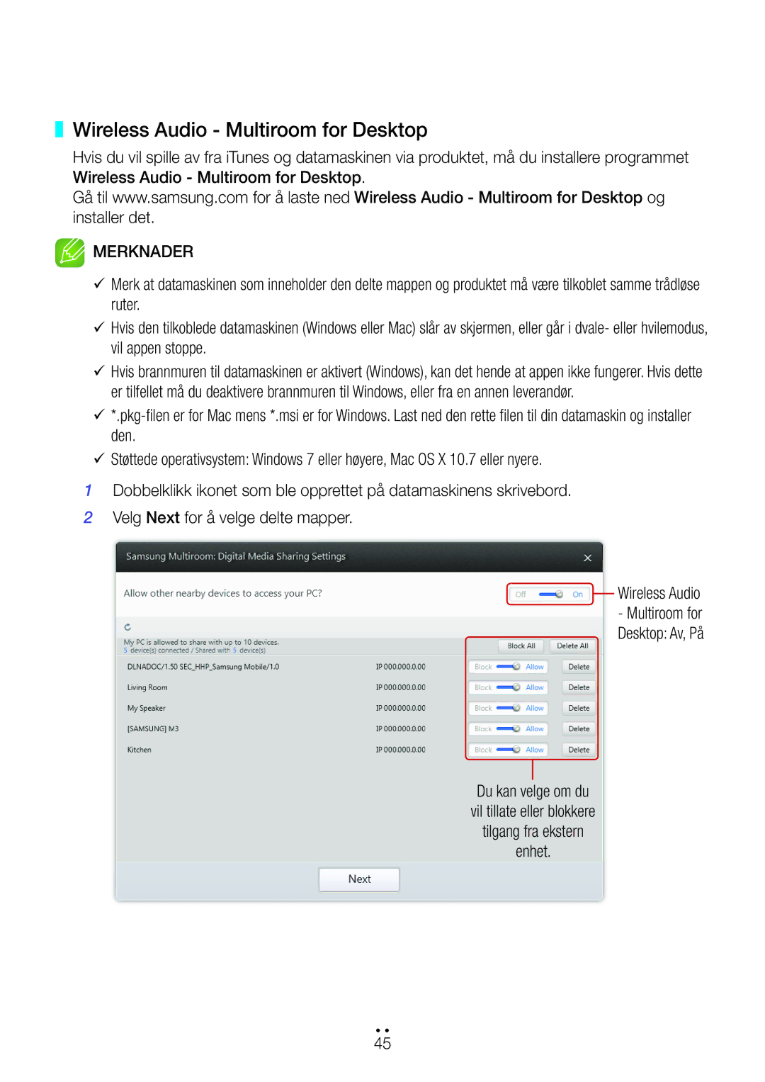 Samsung WAM1501/XE, WAM3501/XE, WAM1500/XE, WAM3500/XE, WAM5500/XE manual Wireless Audio Multiroom for Desktop 