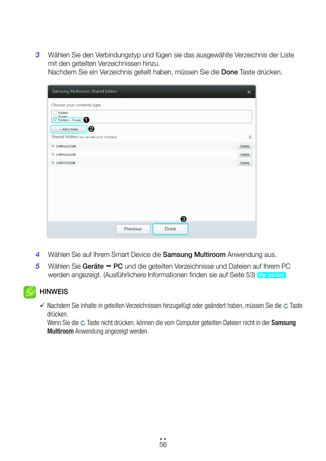 Samsung WAM270/EN manual Taste 