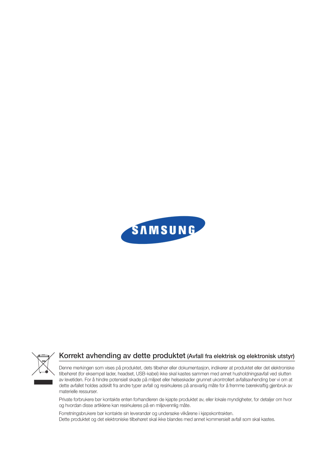 Samsung WAM270/XE manual 