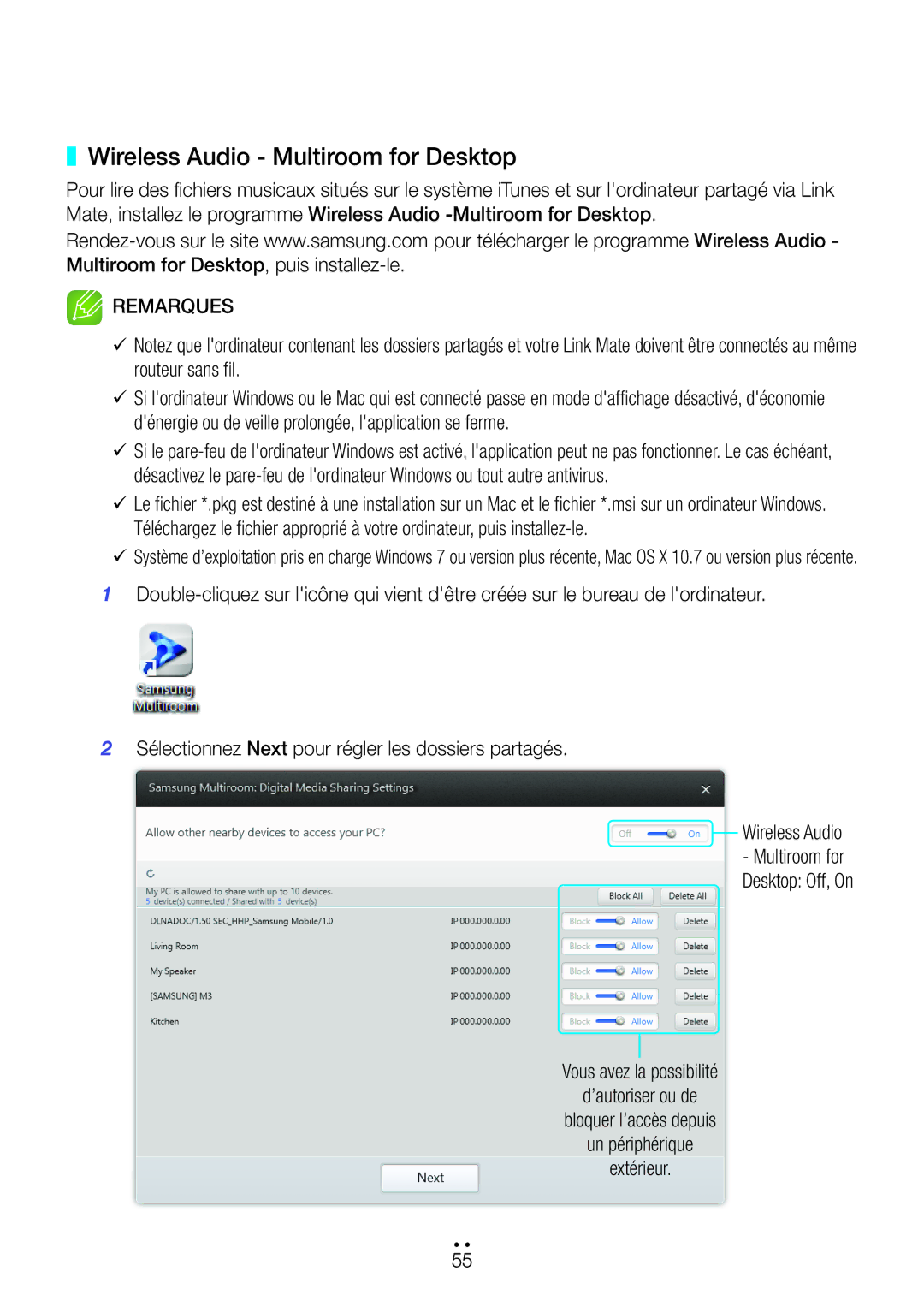 Samsung WAM270/ZF manual Wireless Audio Multiroom for Desktop 