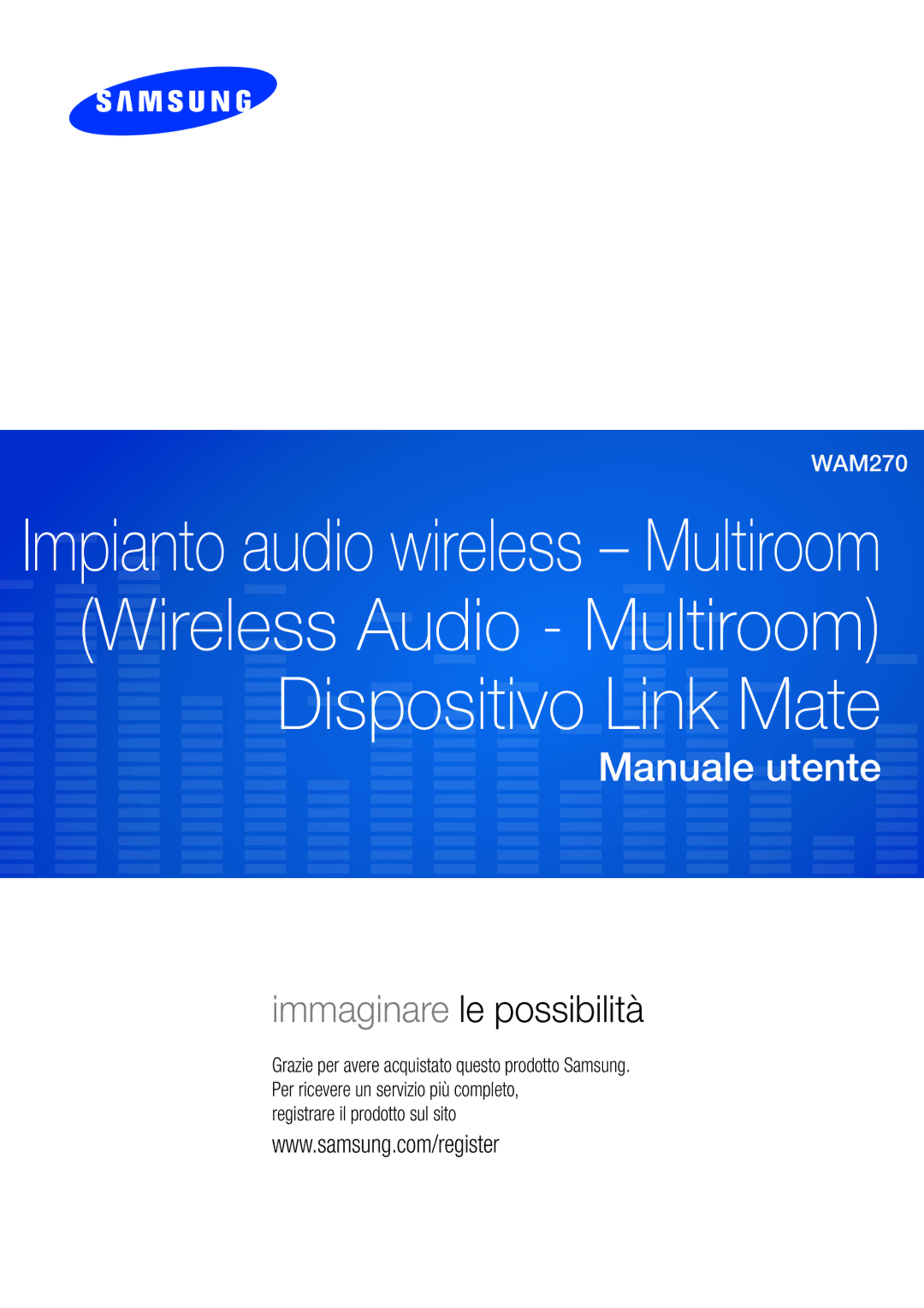 Samsung WAM270/ZF manual Manuale utente 