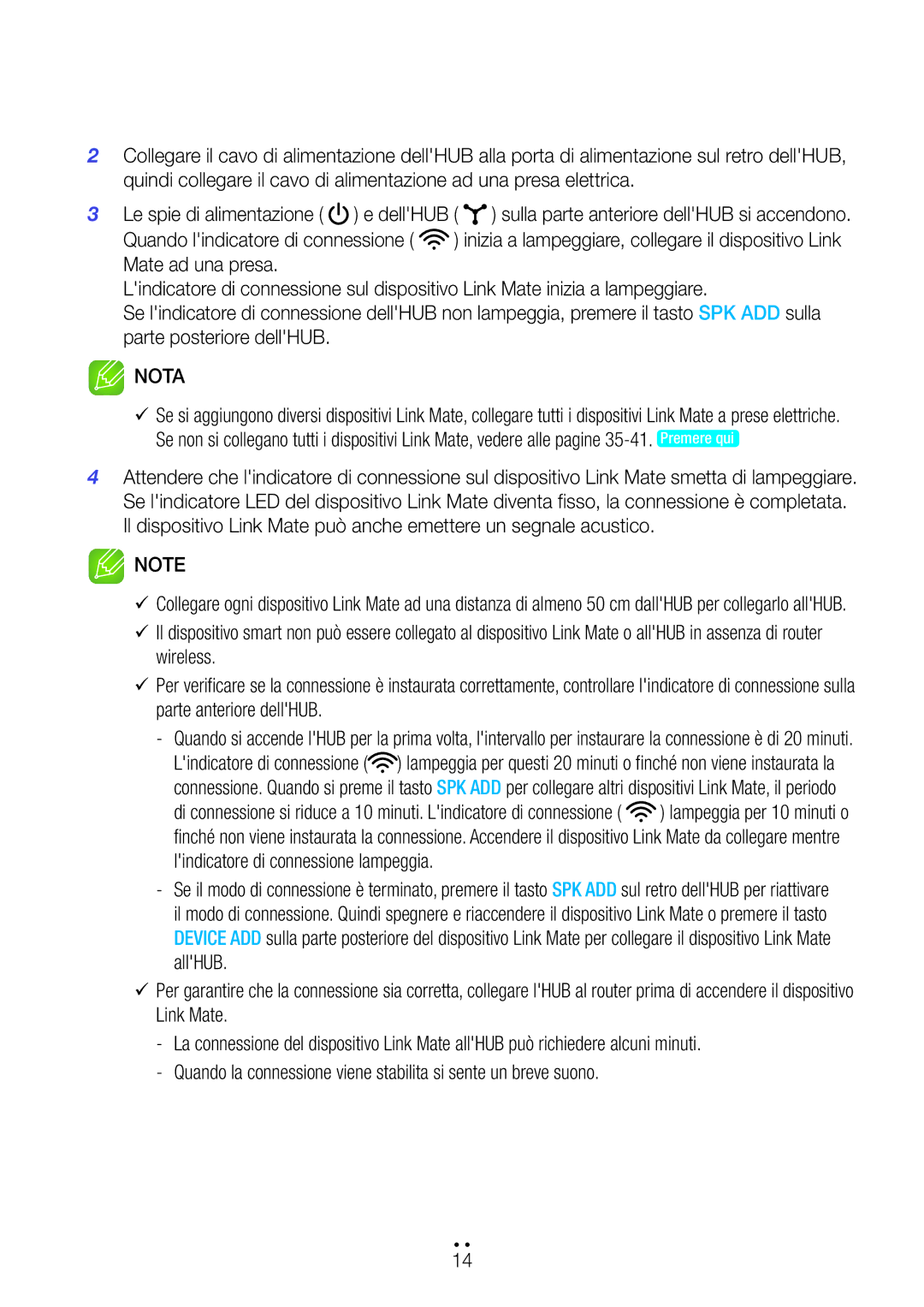 Samsung WAM270/ZF manual Quando lindicatore di connessione 