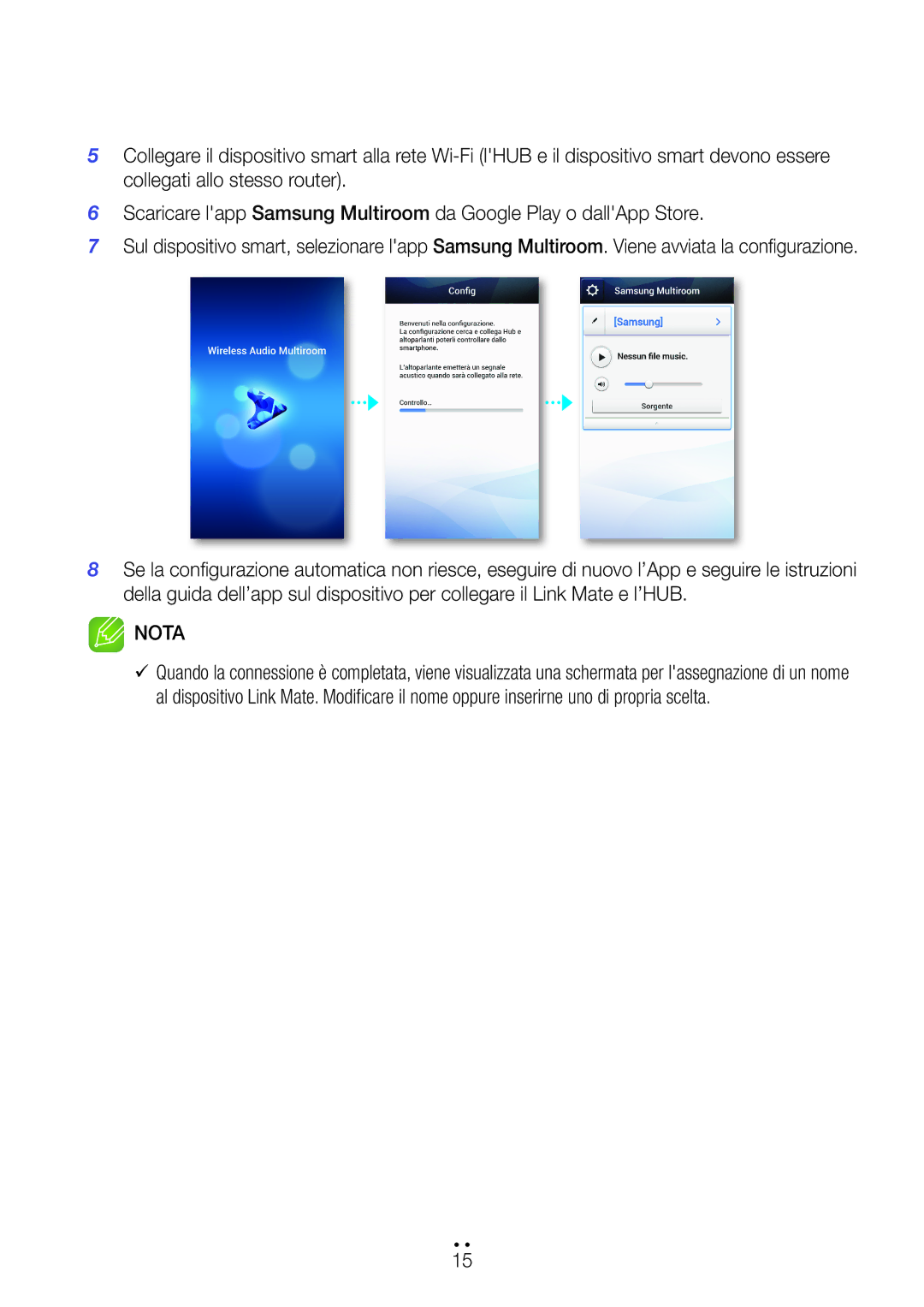 Samsung WAM270/ZF manual Nota 