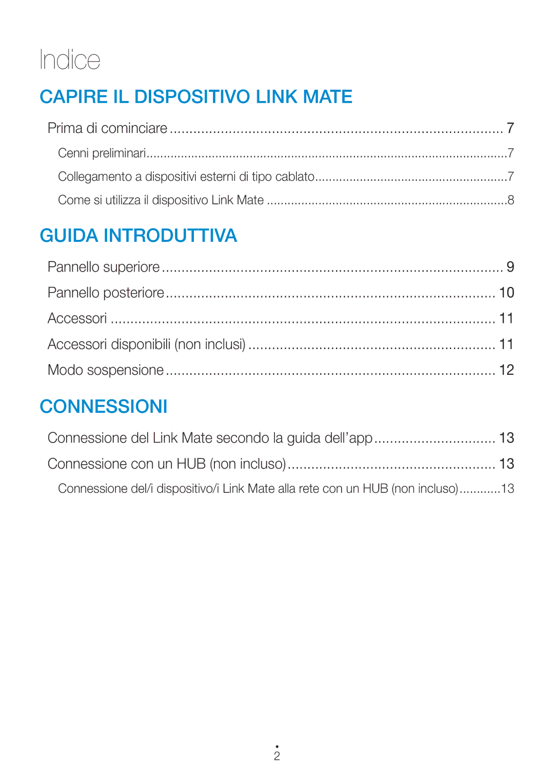 Samsung WAM270/ZF manual Prima di cominciare, Collegamento a dispositivi esterni di tipo cablato 