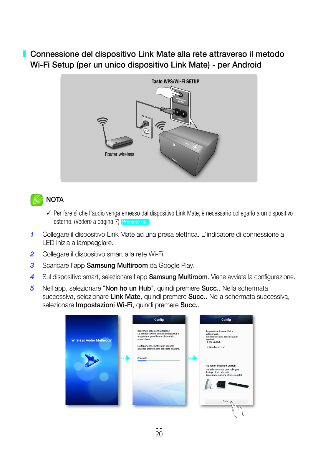 Samsung WAM270/ZF manual Nota 