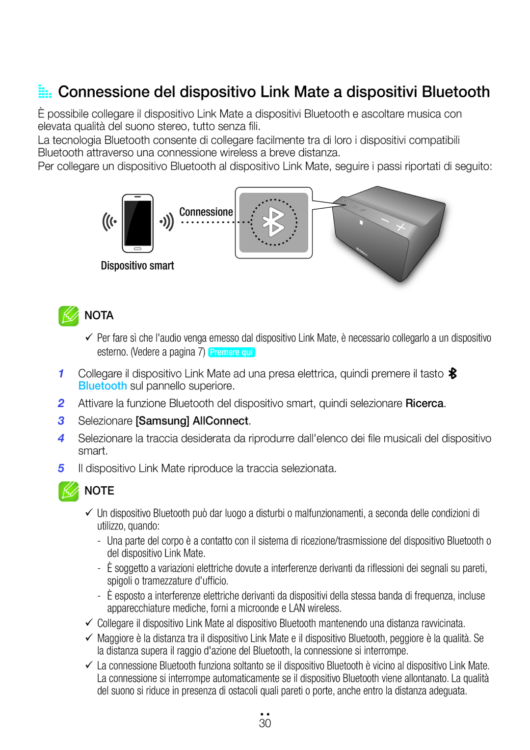 Samsung WAM270/ZF manual Nota 