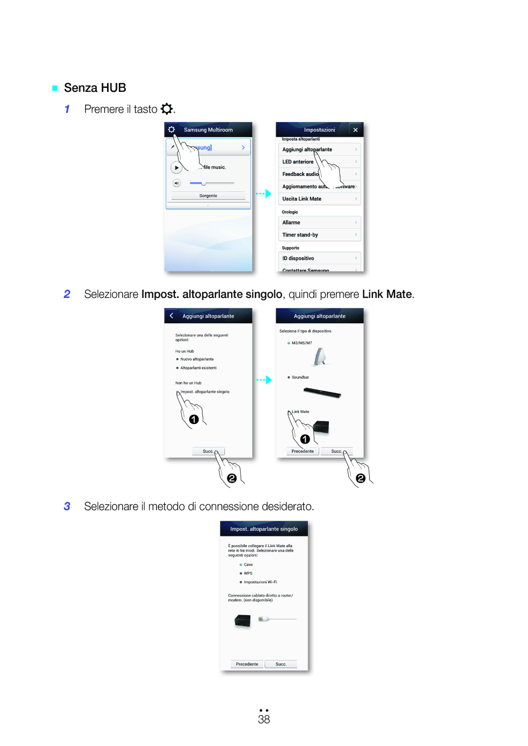 Samsung WAM270/ZF manual `` Senza HUB 