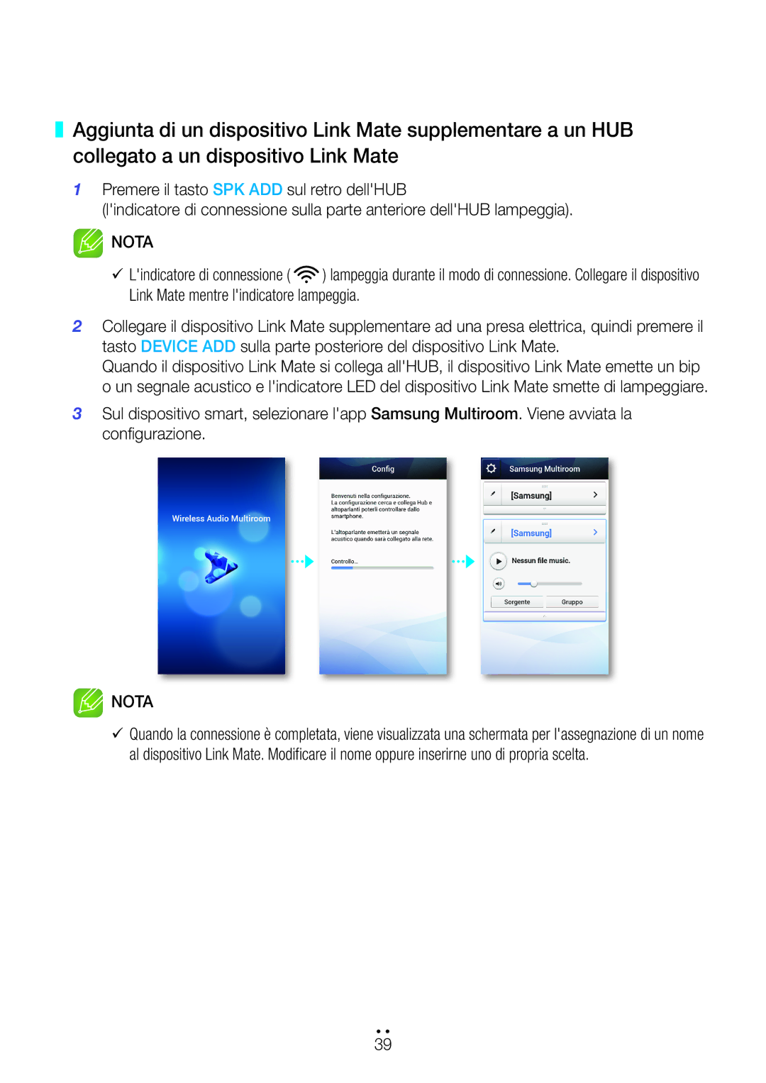 Samsung WAM270/ZF manual Nota 