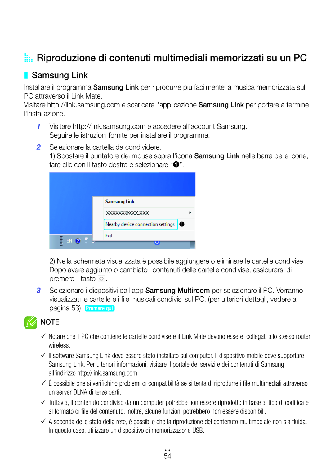 Samsung WAM270/ZF manual Samsung Link 
