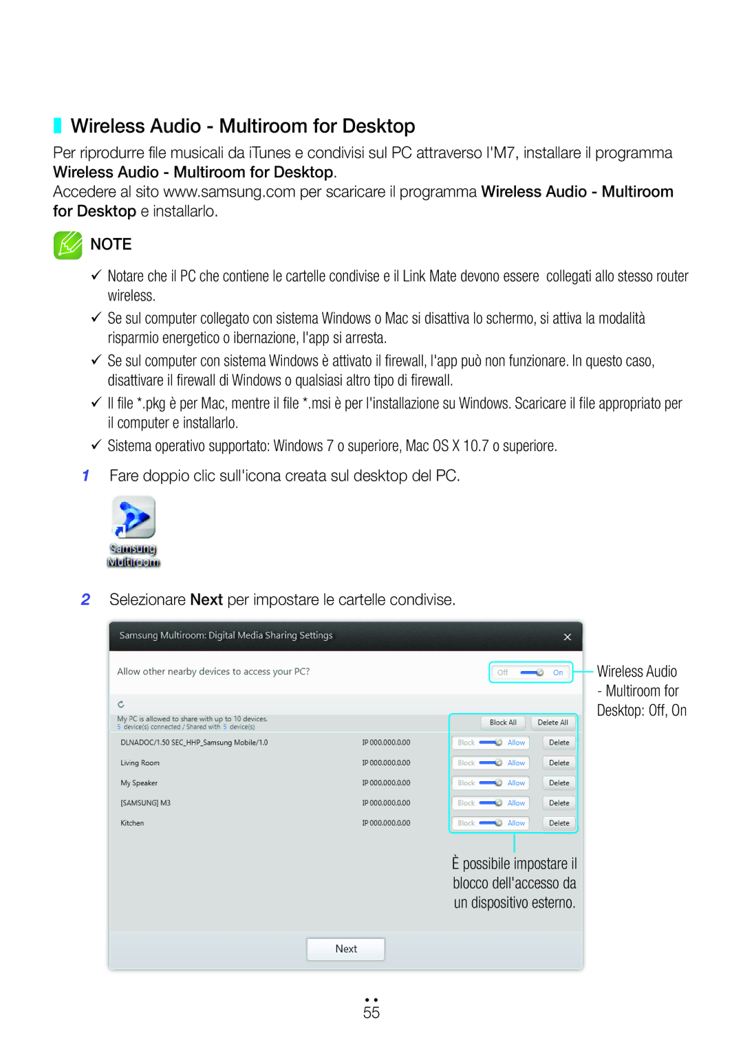 Samsung WAM270/ZF manual Wireless Audio Multiroom for Desktop 