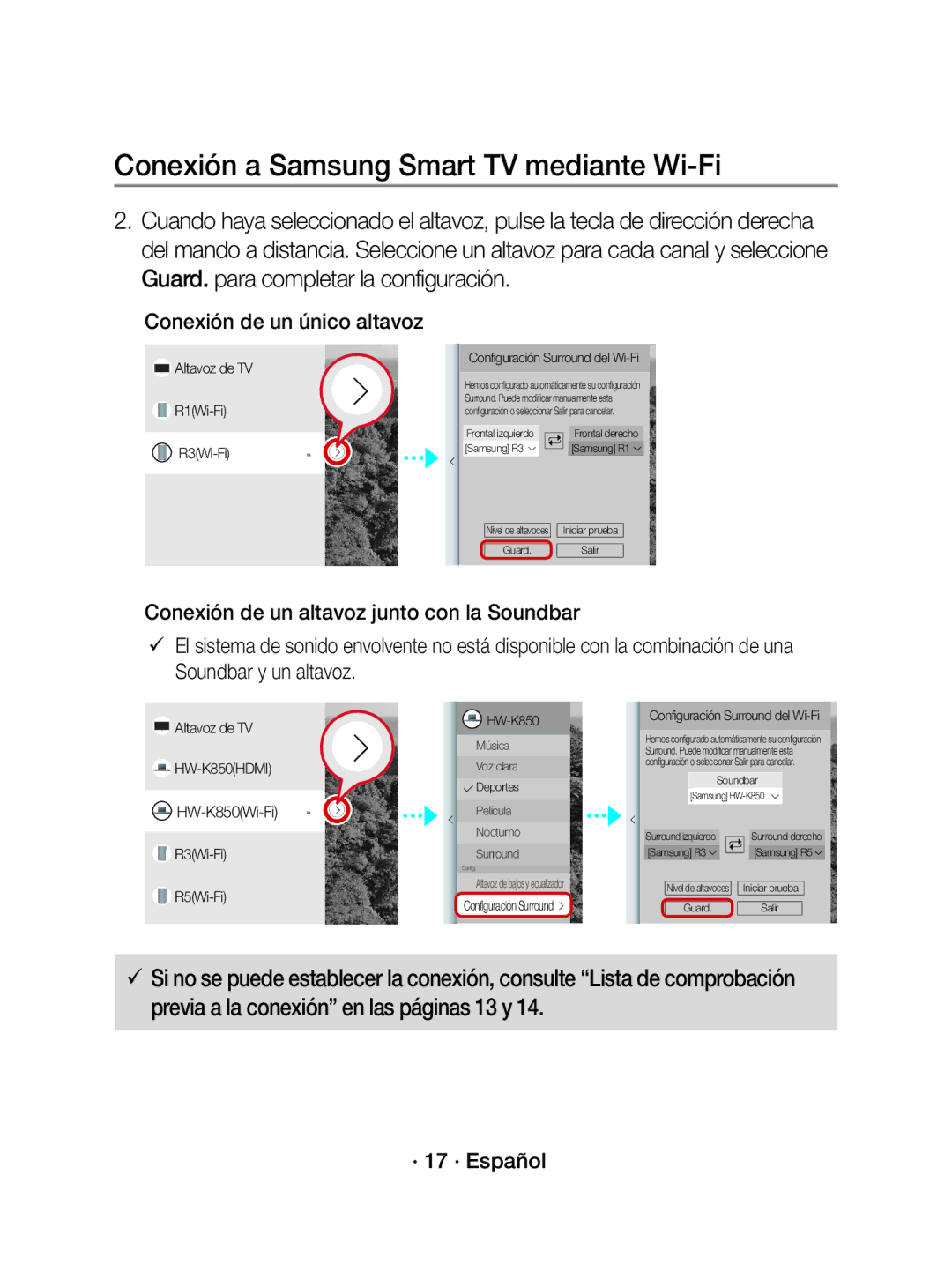 Samsung WAM3500/ZF manual Voz clara 