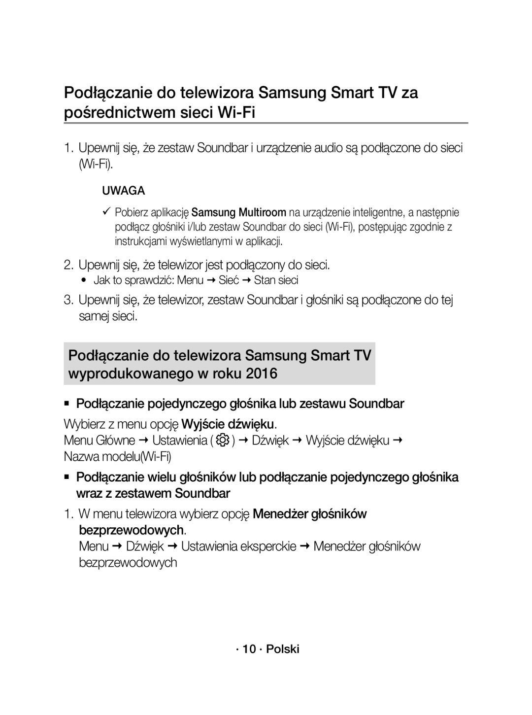 Samsung WAM3501/XN manual Upewnij się, że telewizor jest podłączony do sieci, Jak to sprawdzić Menu  Sieć  Stan sieci 