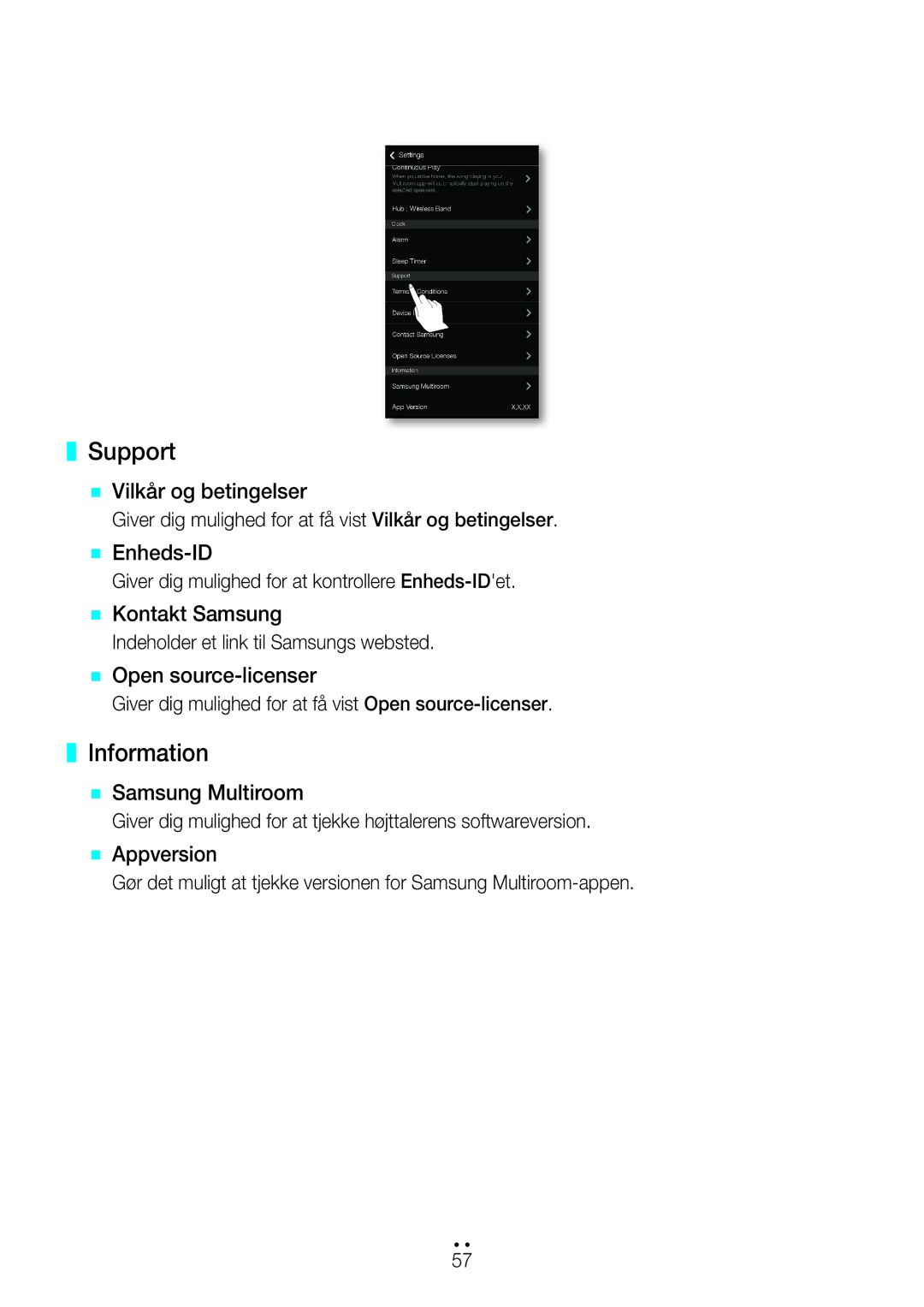 Samsung WAM551/XE, WAM551/XN, WAM751/XE, WAM550/XE, WAM551/XU, WAM351/XE, WAM350/XE, WAM750/XE manual Support, Information 