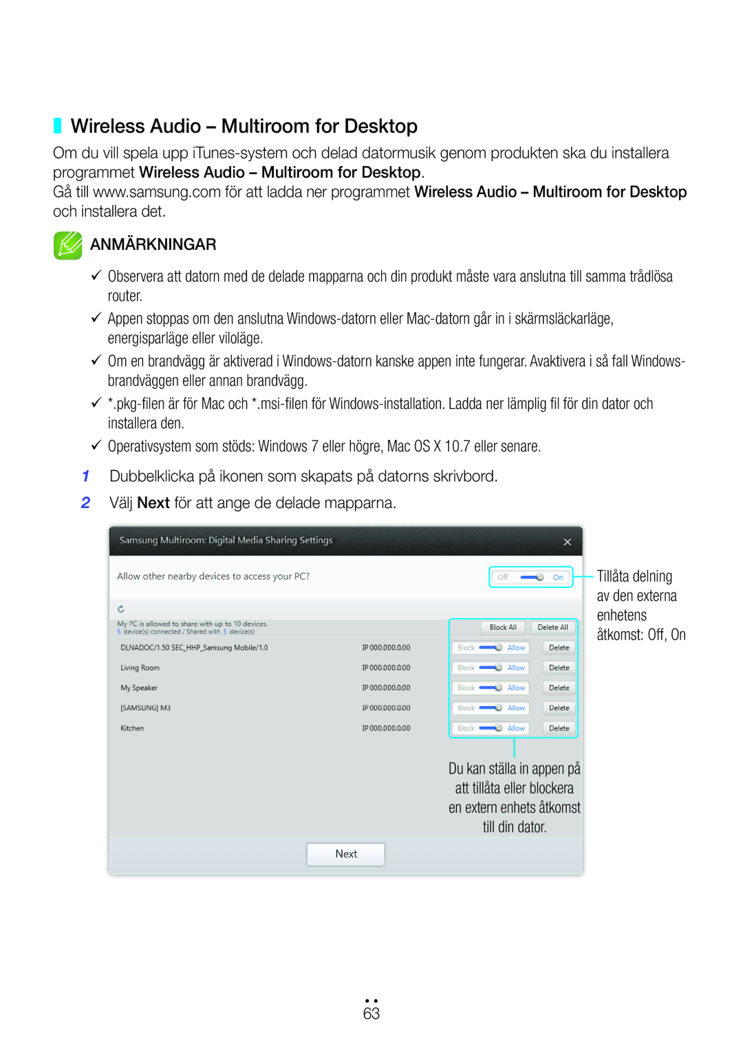 Samsung WAM750/XE, WAM551/XN, WAM551/XE, WAM751/XE, WAM550/XE, WAM551/XU, WAM351/XE manual Wireless Audio Multiroom for Desktop 