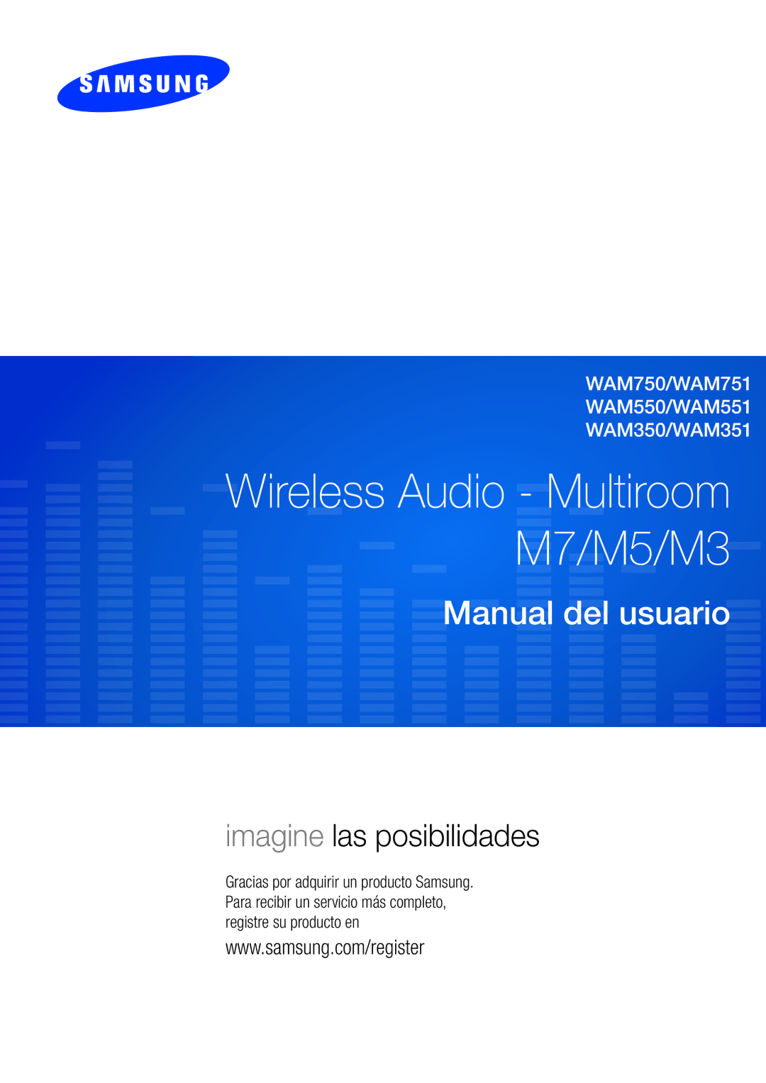 Samsung WAM751/ZF, WAM551/ZF, WAM750/ZF, WAM351/ZF, WAM550/ZF, WAM350/ZF manual M7/M5/M3 